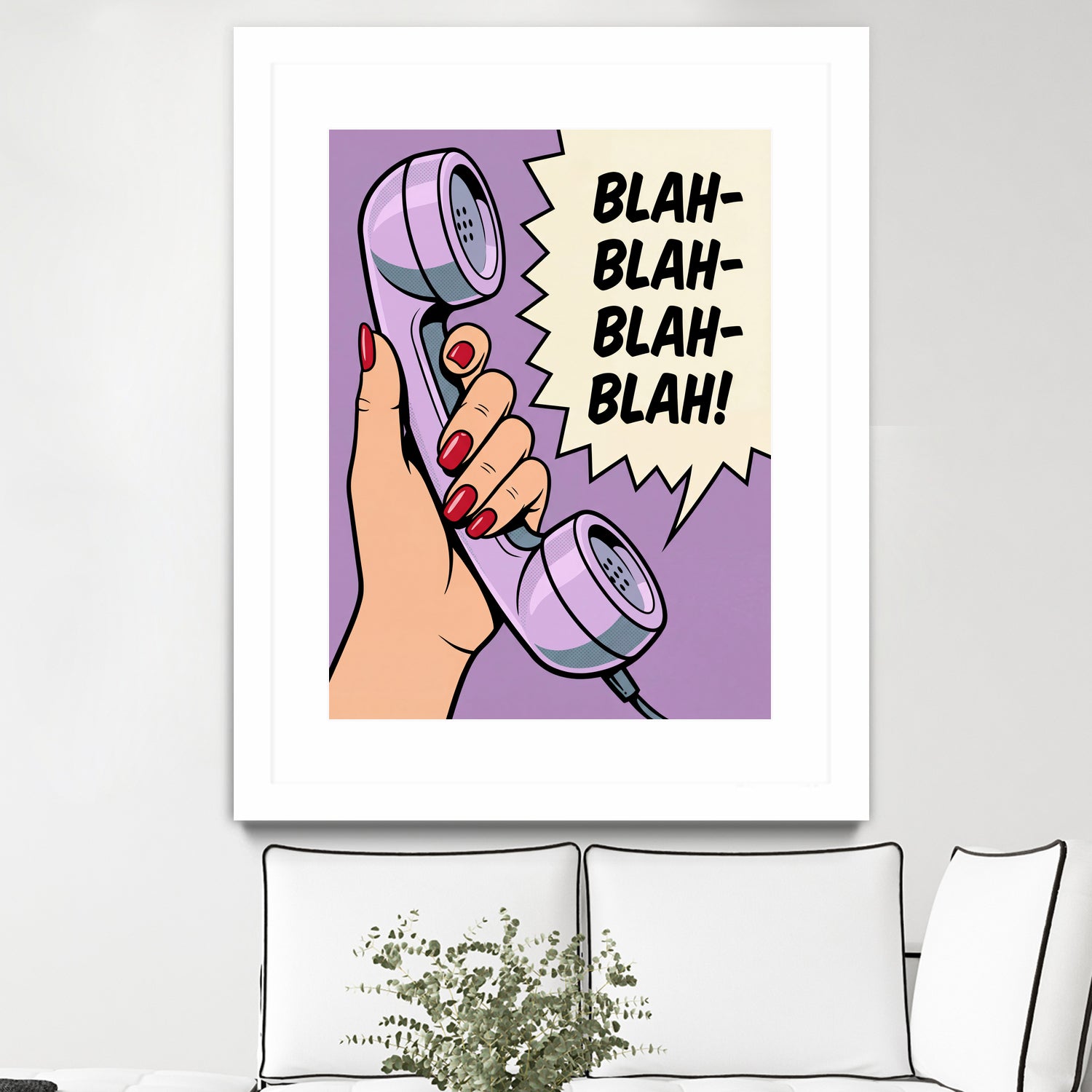 Blah Blah Blah by Andreas Magnusson on GIANT ART - illustration telephone