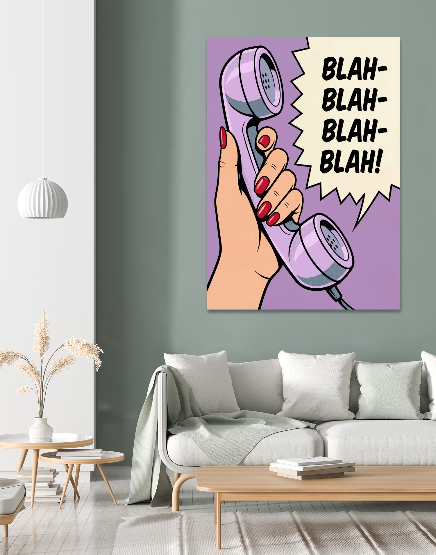 Blah Blah Blah by Andreas Magnusson on GIANT ART - illustration telephone