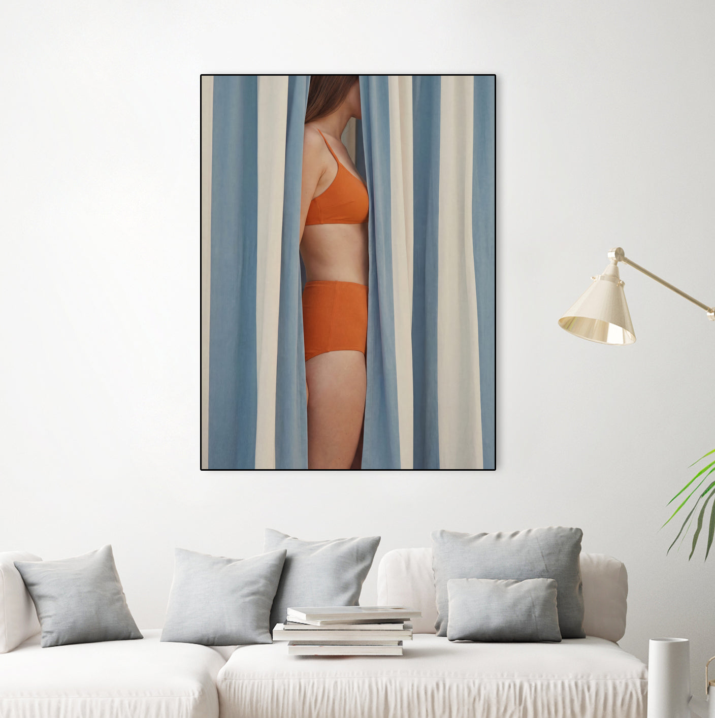 Behind the Curtains by Andreas Magnusson on GIANT ART - illustration woman