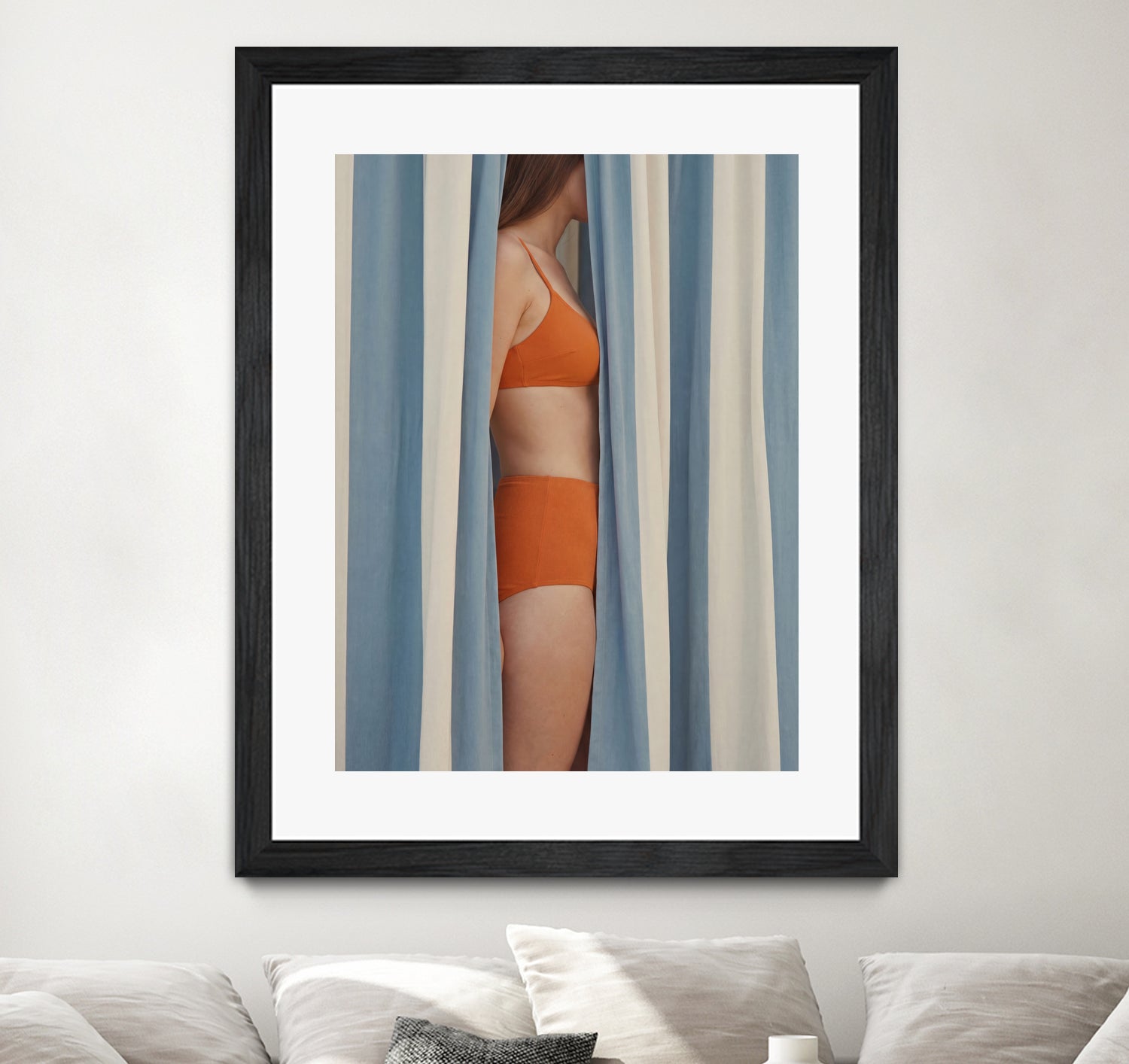 Behind the Curtains by Andreas Magnusson on GIANT ART - illustration woman