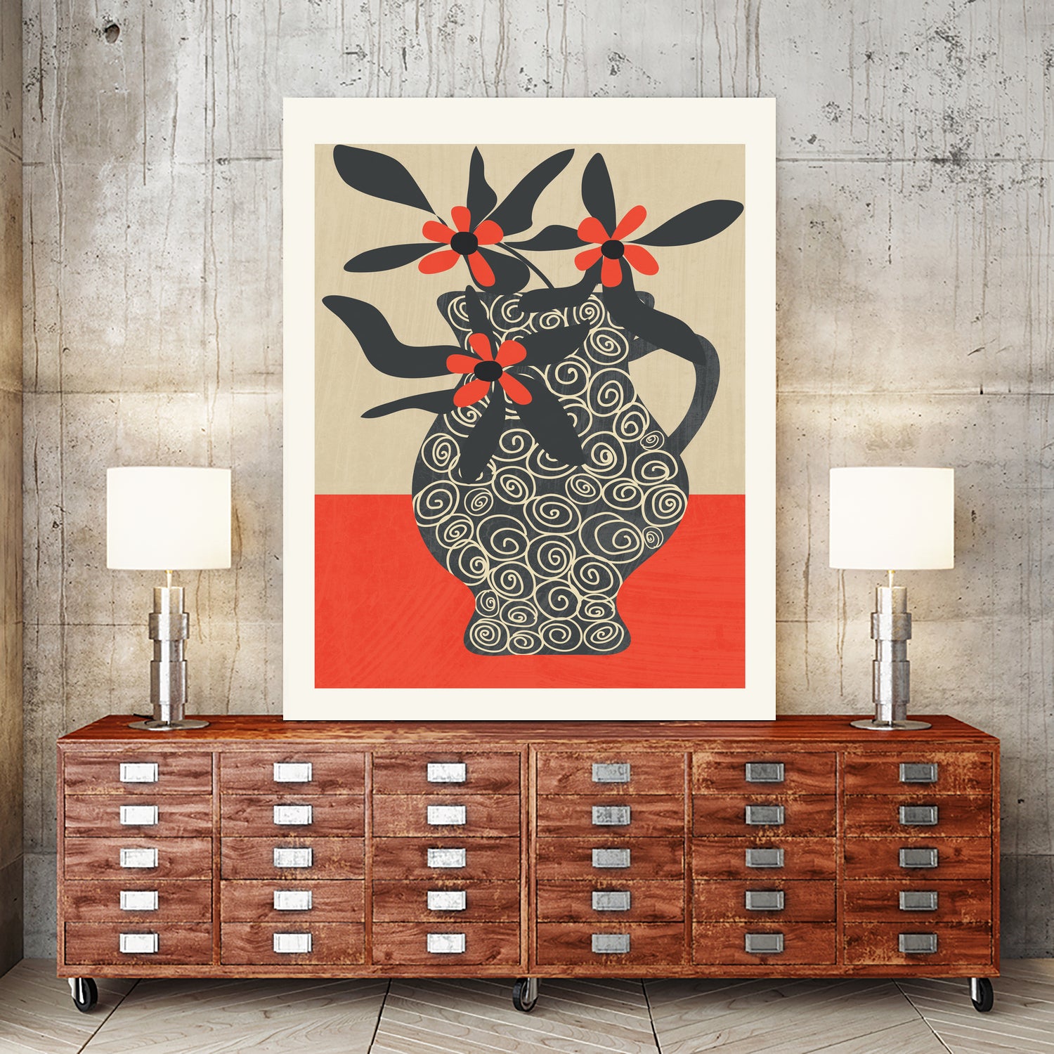 Modern Bloom by Flow Line on GIANT ART - illustration abstract