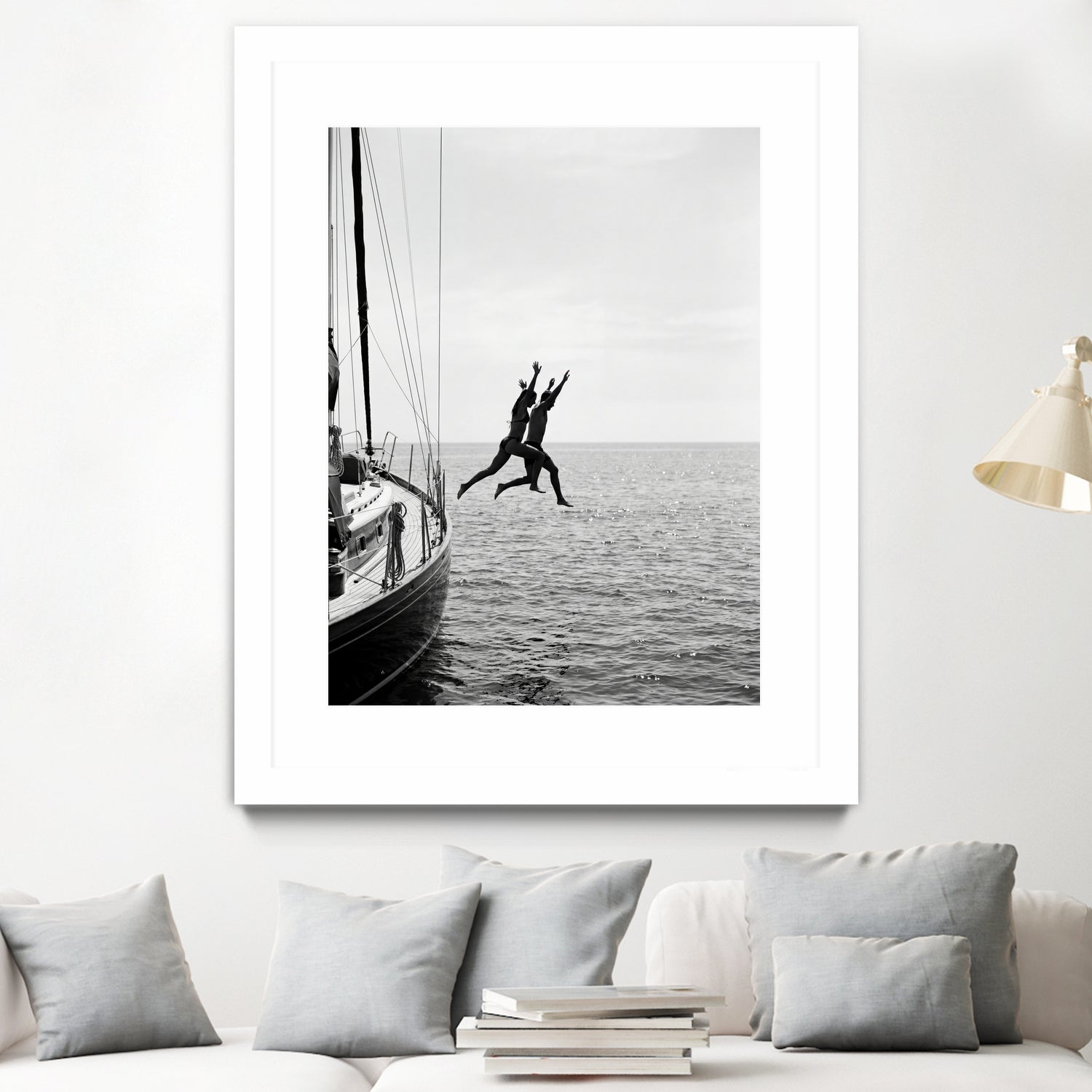 Jumping From a Boat by Andreas Magnusson on GIANT ART - photography boat
