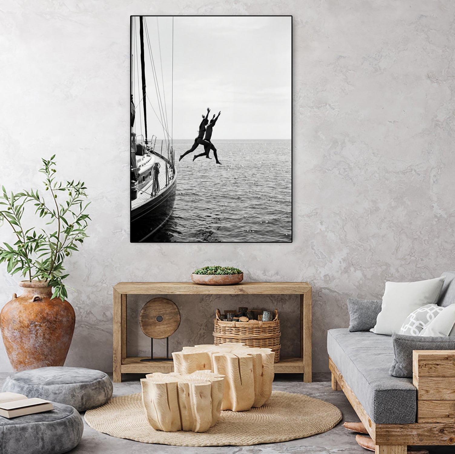 Jumping From a Boat by Andreas Magnusson on GIANT ART - photography boat