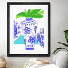 Blue Vase I by Deidre Mosher on GIANT ART - decorative