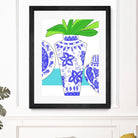 Blue Vase I by Deidre Mosher on GIANT ART - decorative