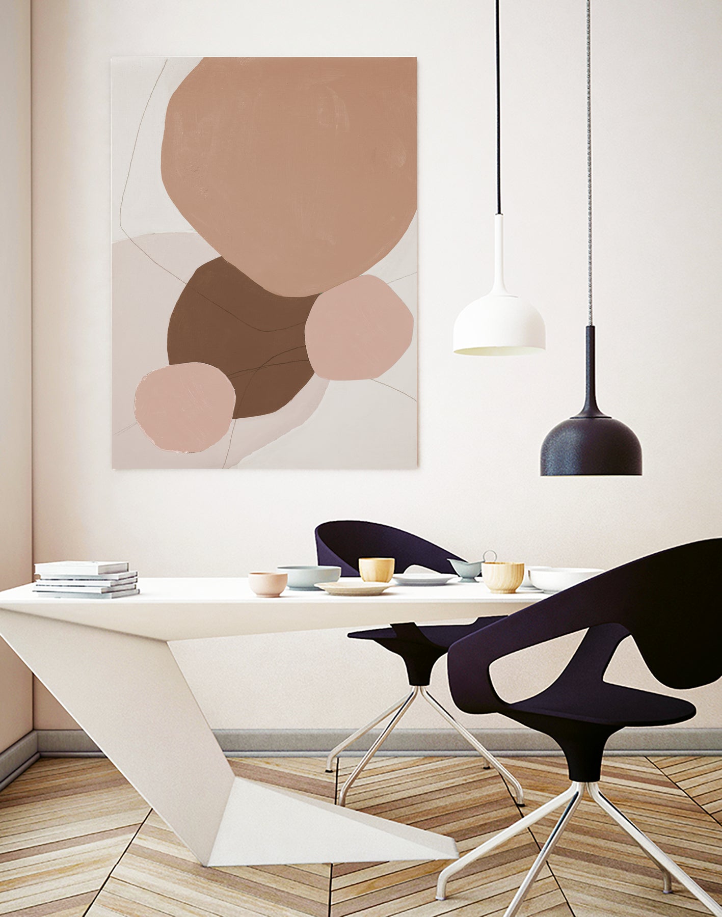 Fresh Shapes In Brown by Patricia Pinto on GIANT ART - abstract abstract