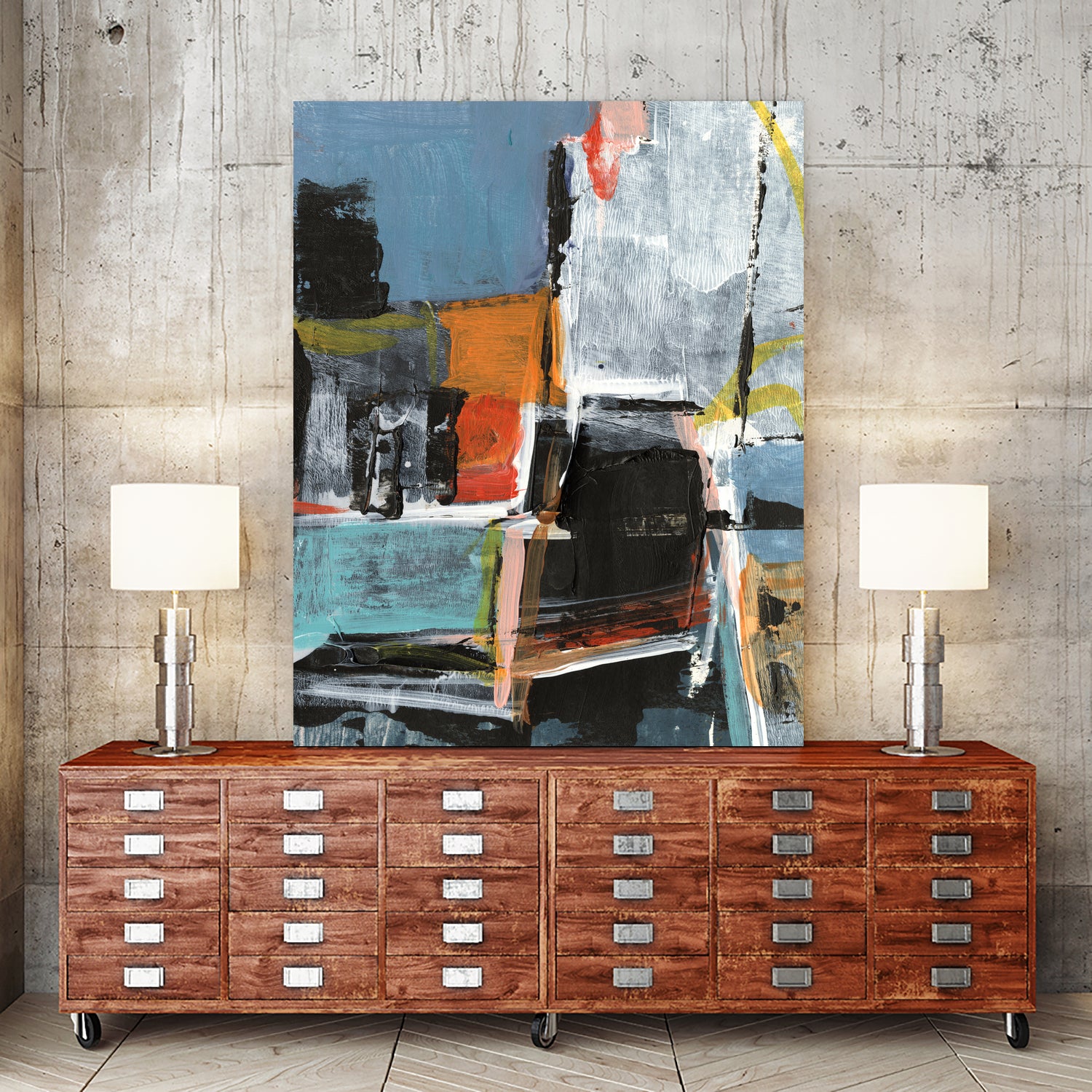 Erratic Marks I by Ethan Harper on GIANT ART - abstract