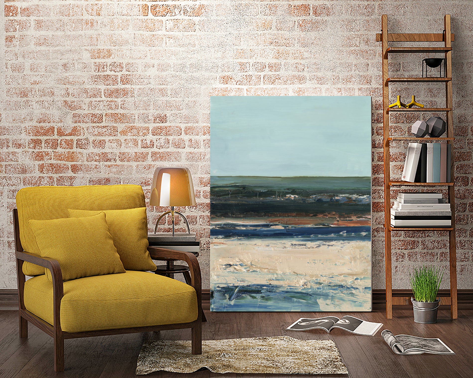 Rich Coastline II by Ethan Harper on GIANT ART - abstract