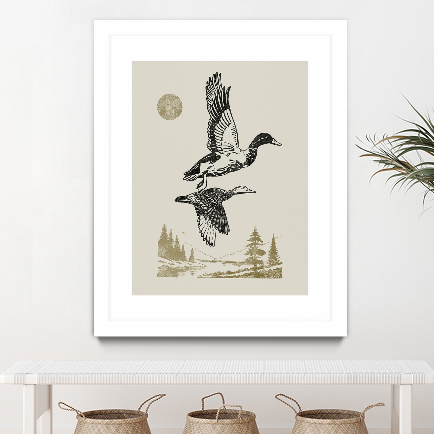 Lake Meditation l by Victoria Barnes on GIANT ART - animals nature birds