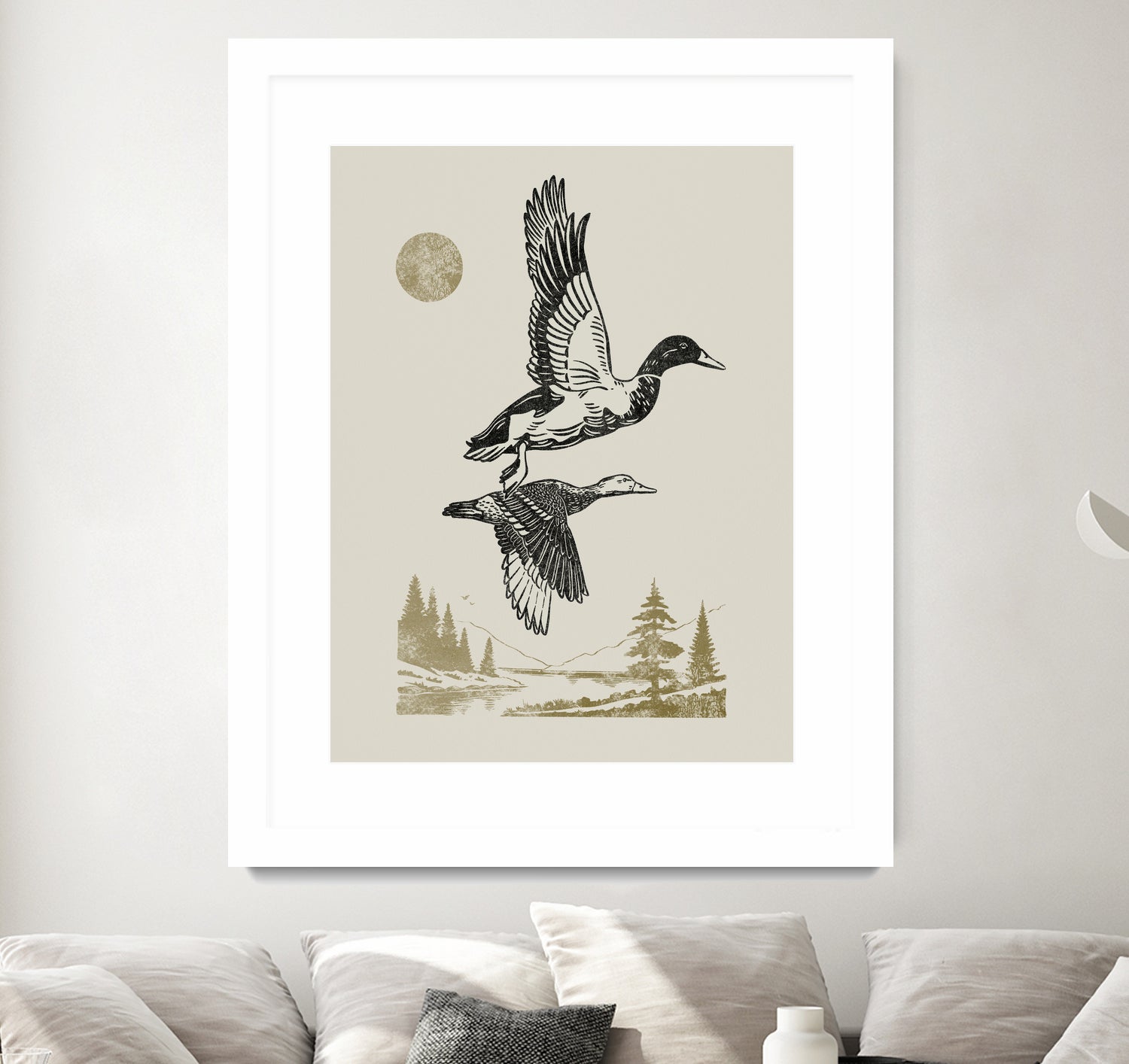 Lake Meditation l by Victoria Barnes on GIANT ART - animals nature birds