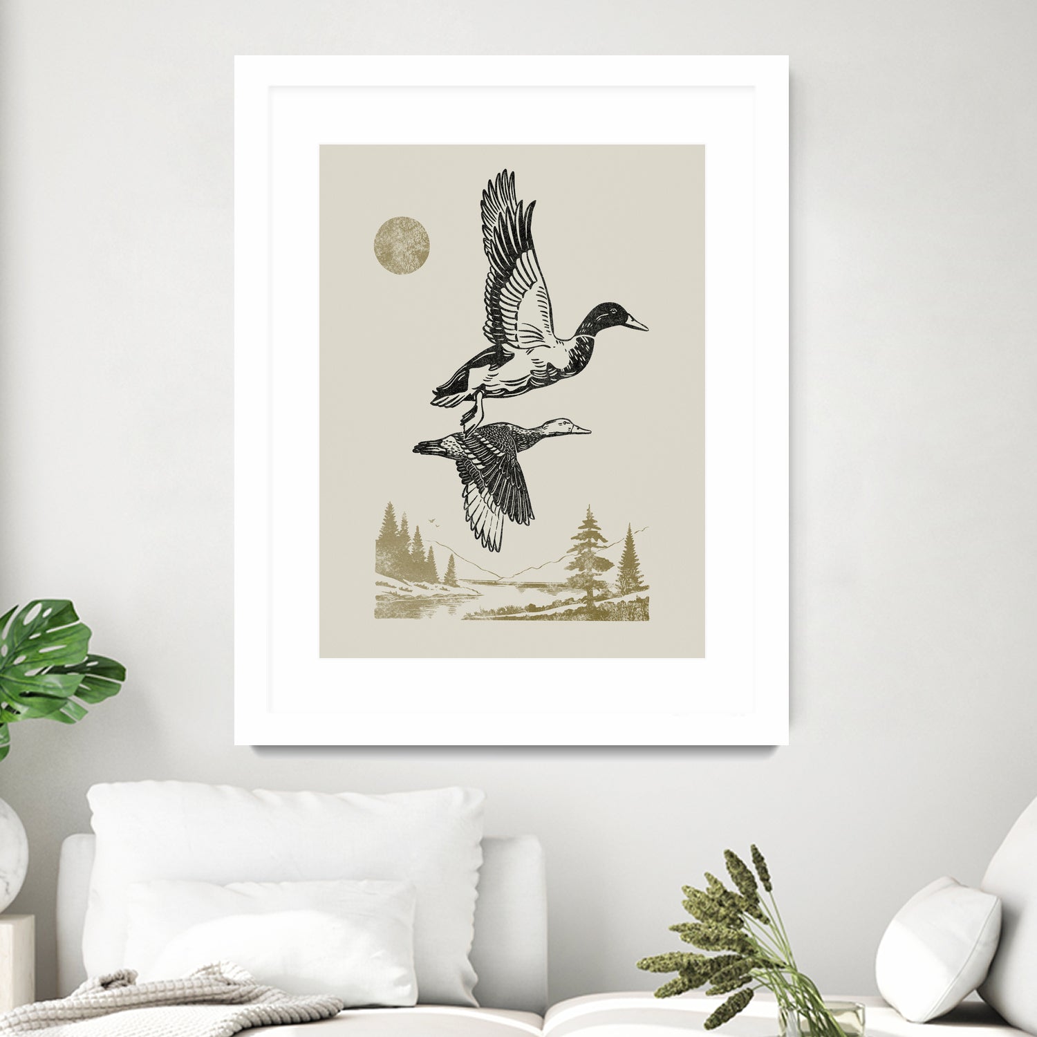 Lake Meditation l by Victoria Barnes on GIANT ART - animals nature birds