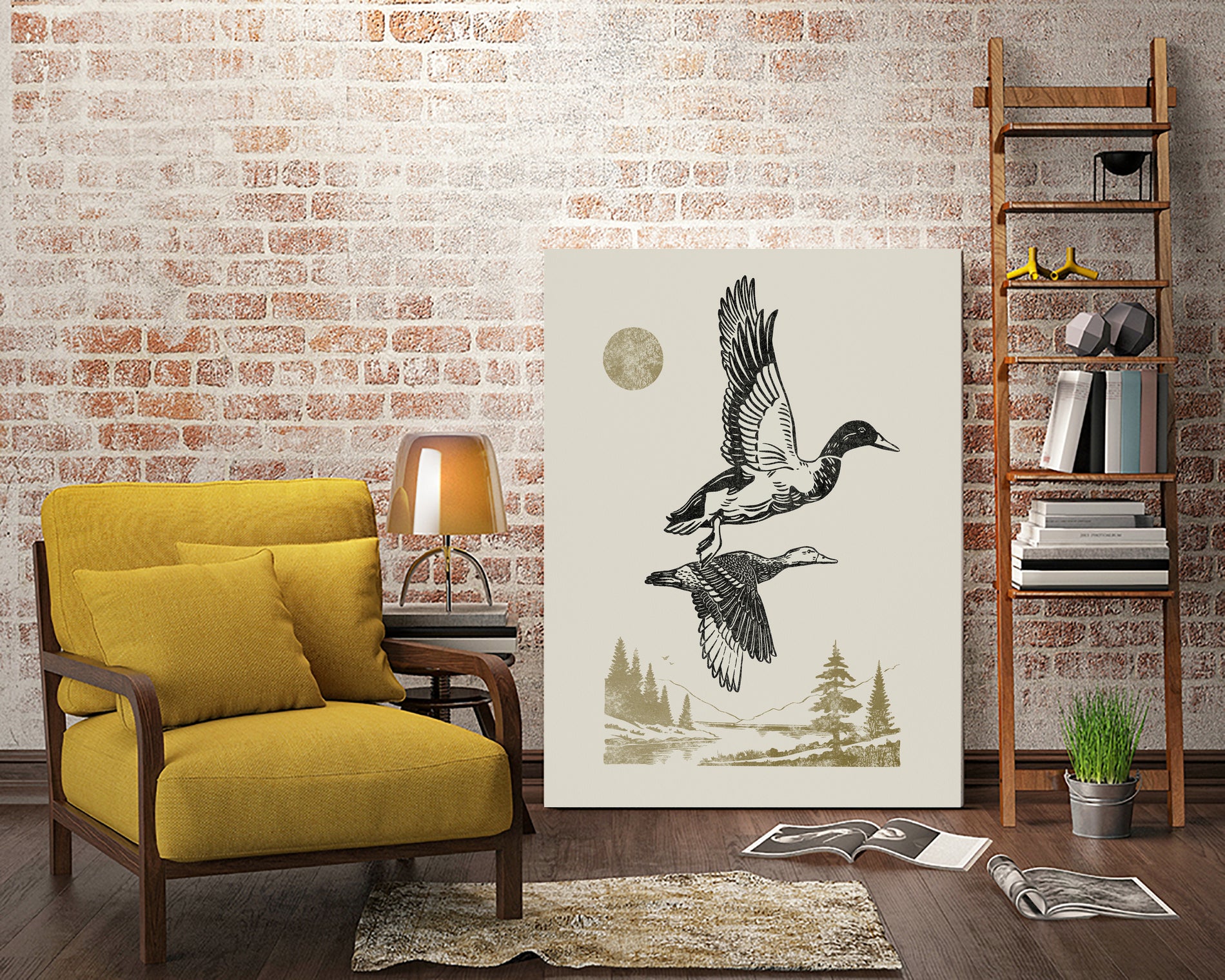 Lake Meditation l by Victoria Barnes on GIANT ART - animals nature birds