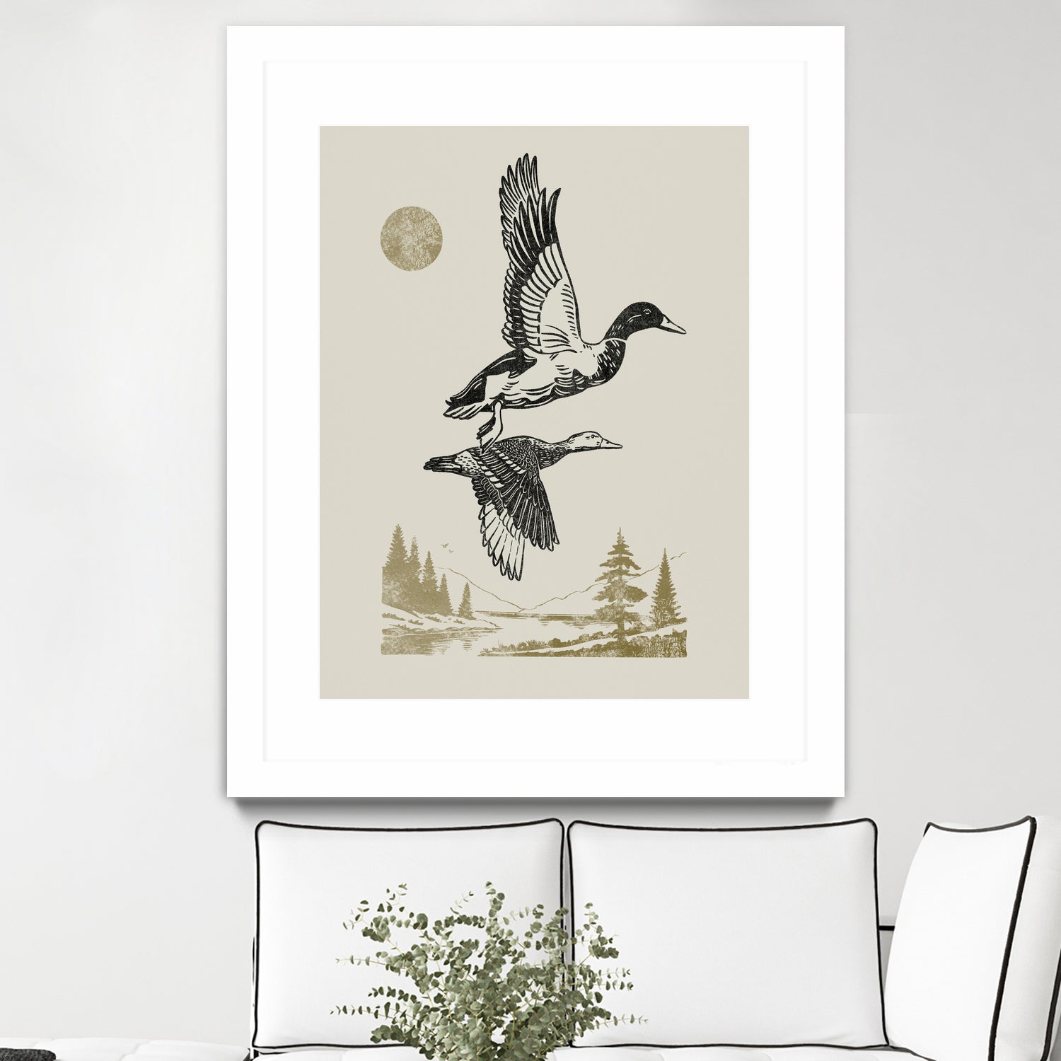 Lake Meditation l by Victoria Barnes on GIANT ART - animals nature birds