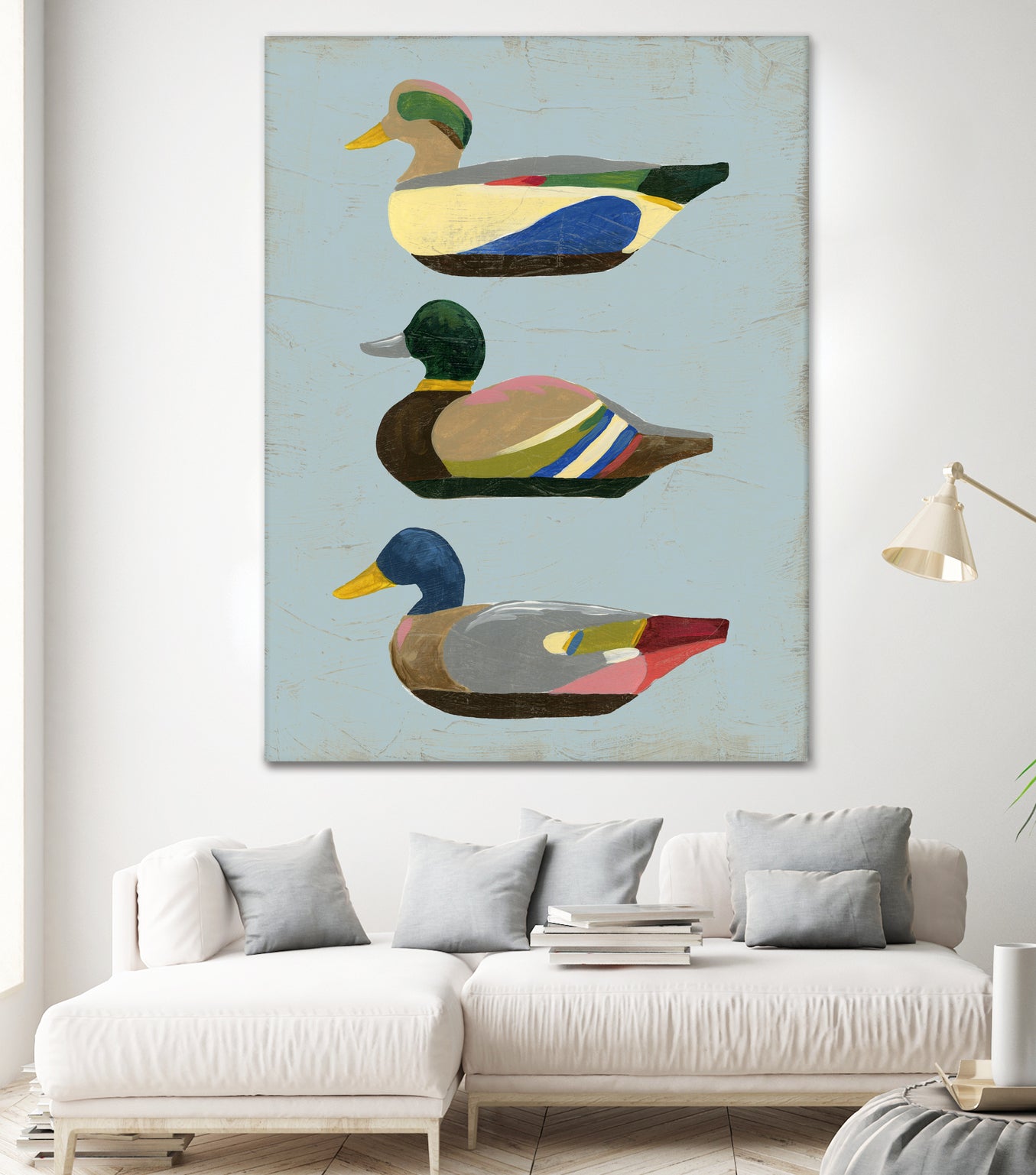 Decoy Ducks II by June Erica Vess on GIANT ART - animals nature birds