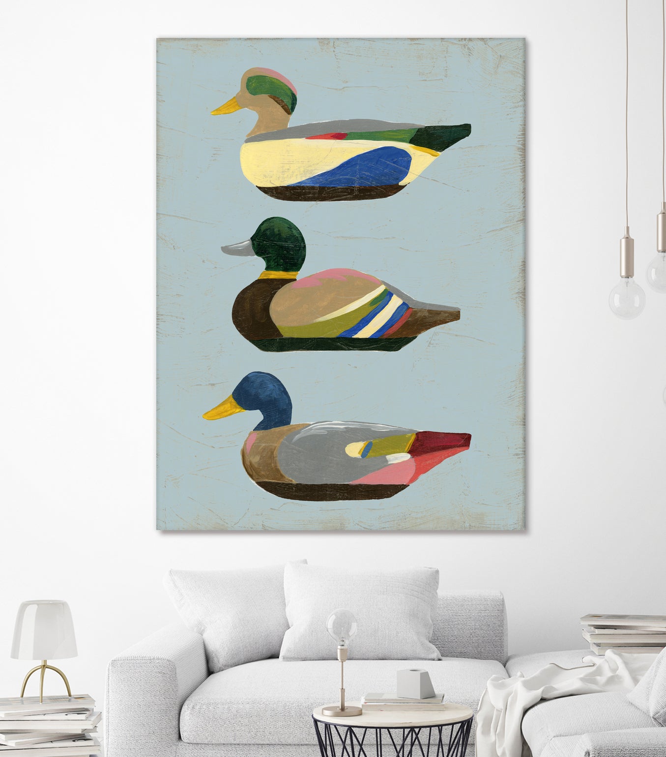 Decoy Ducks II by June Erica Vess on GIANT ART - animals nature birds