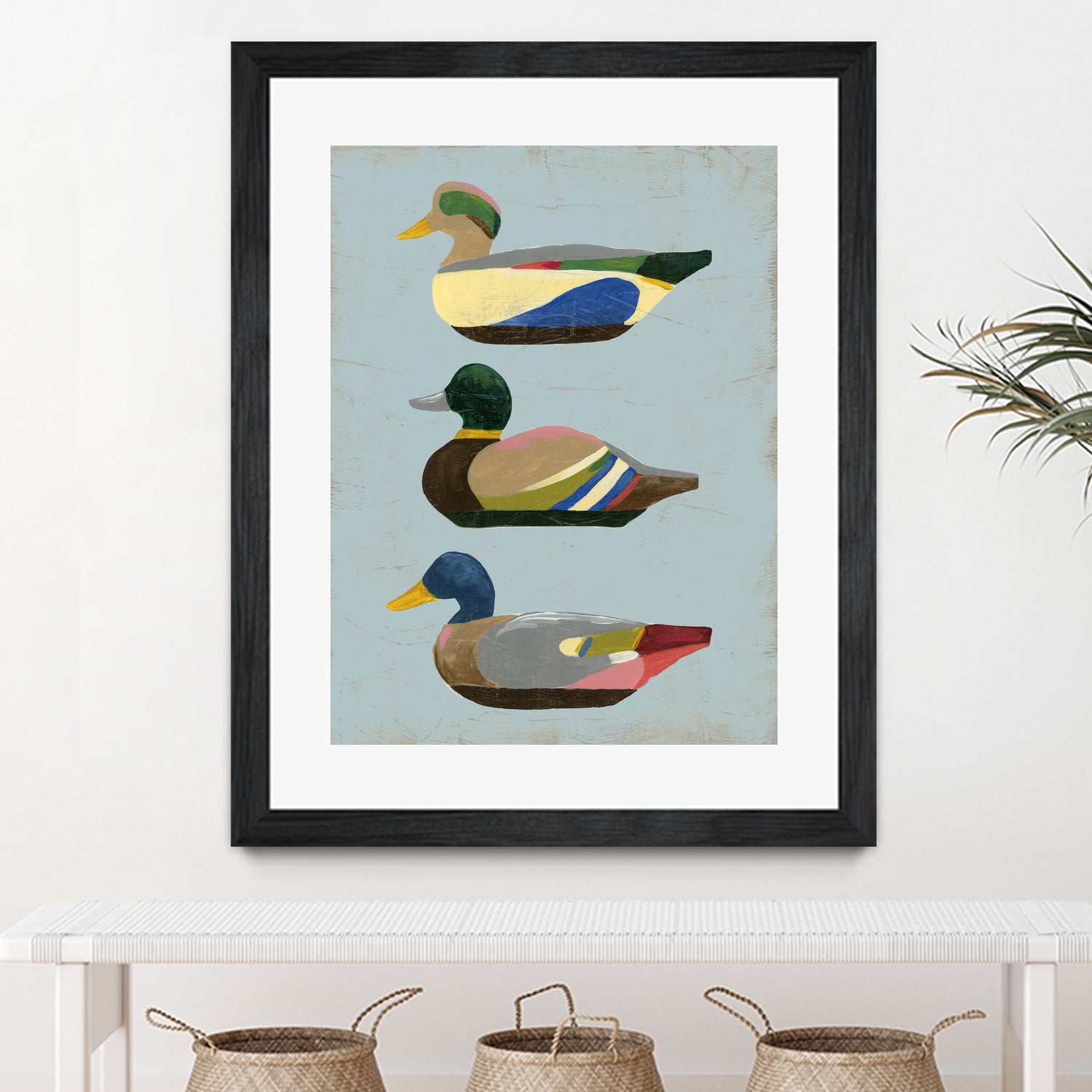 Decoy Ducks II by June Erica Vess on GIANT ART - animals nature birds