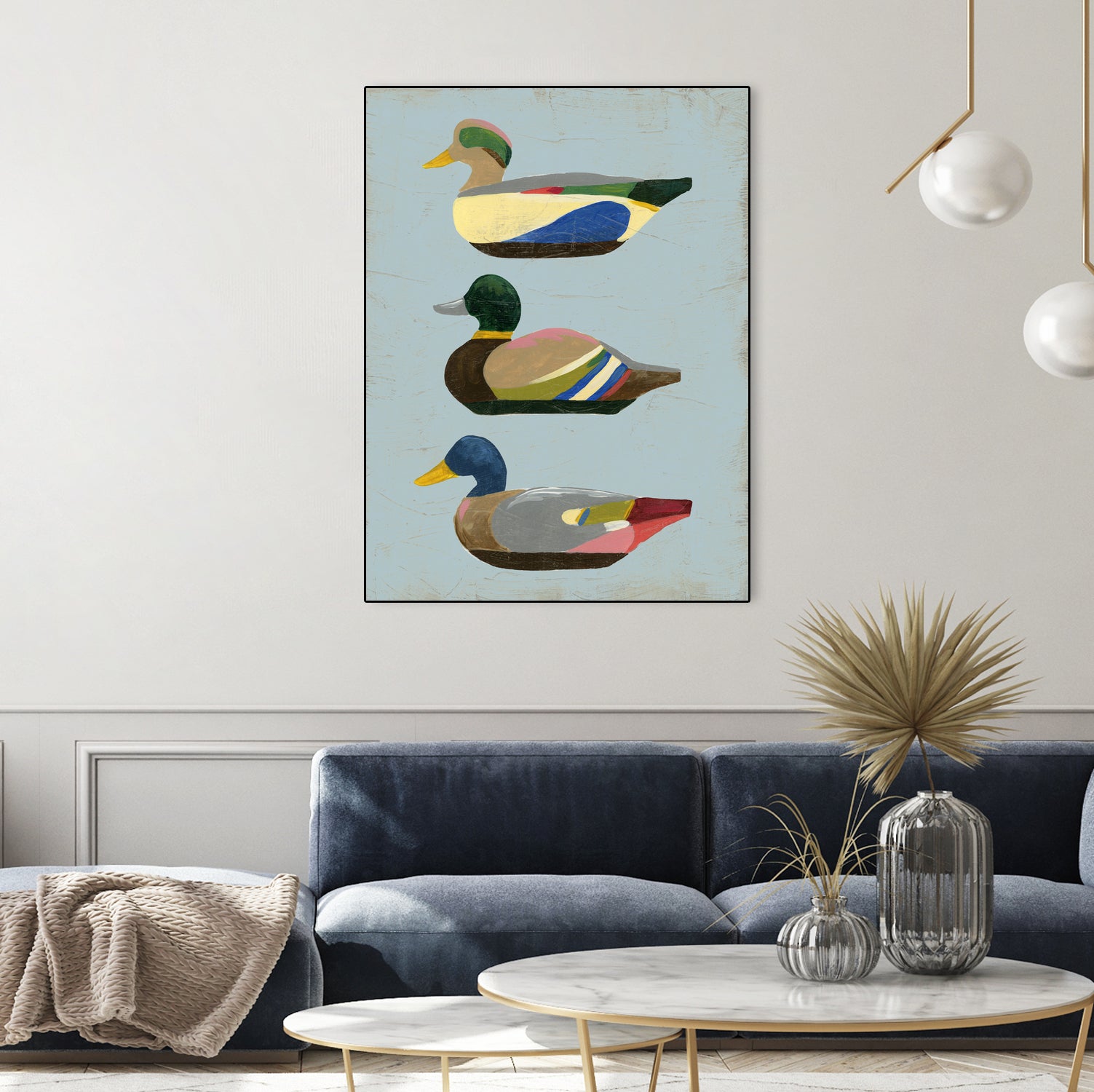 Decoy Ducks II by June Erica Vess on GIANT ART - animals nature birds