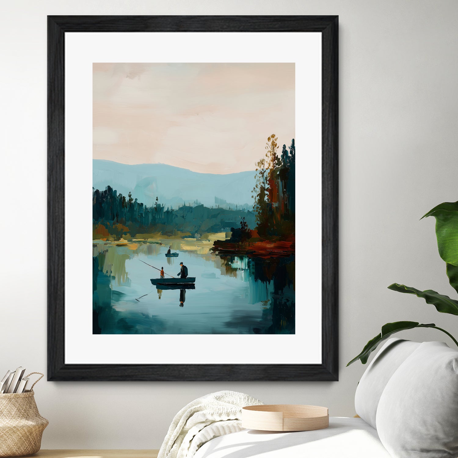 Morning on The Lake II by Paula Freeman on GIANT ART - landscapes seascapes lakes rivers