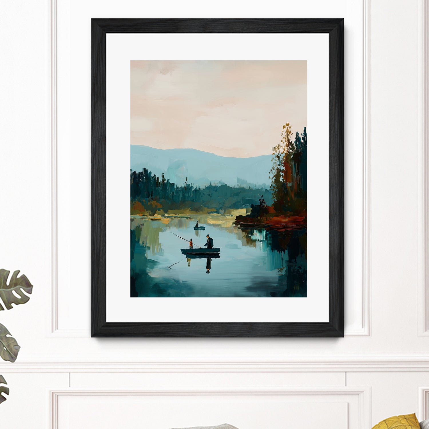 Morning on The Lake II by Paula Freeman on GIANT ART - landscapes seascapes lakes rivers