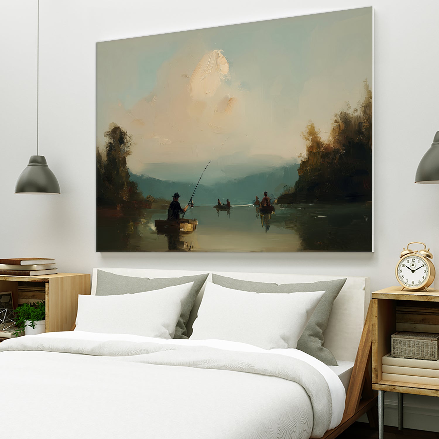 Twilight Catch I by Paula Freeman on GIANT ART - sports fishing