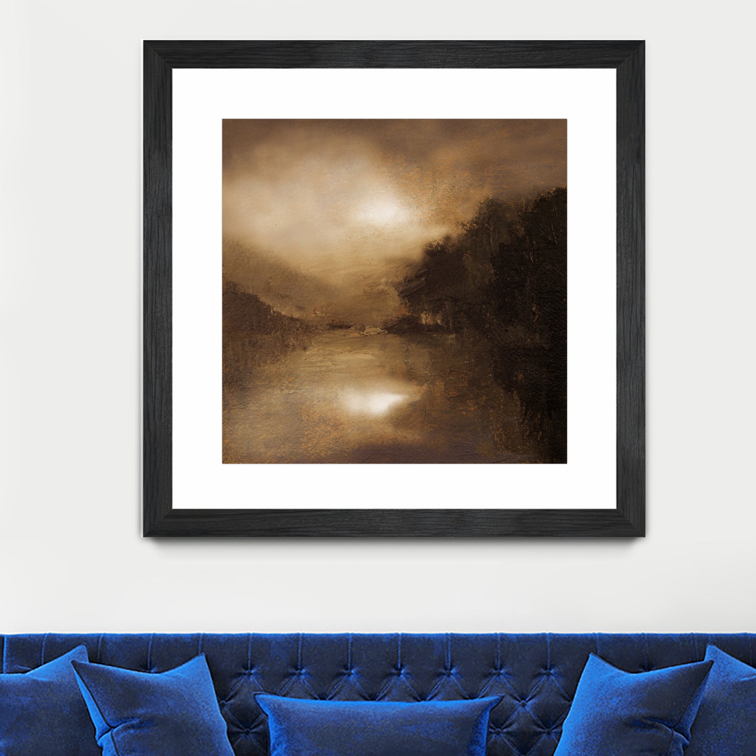 Hazy Moon by Sheila Finch on GIANT ART - landscapes seascapes lakes rivers