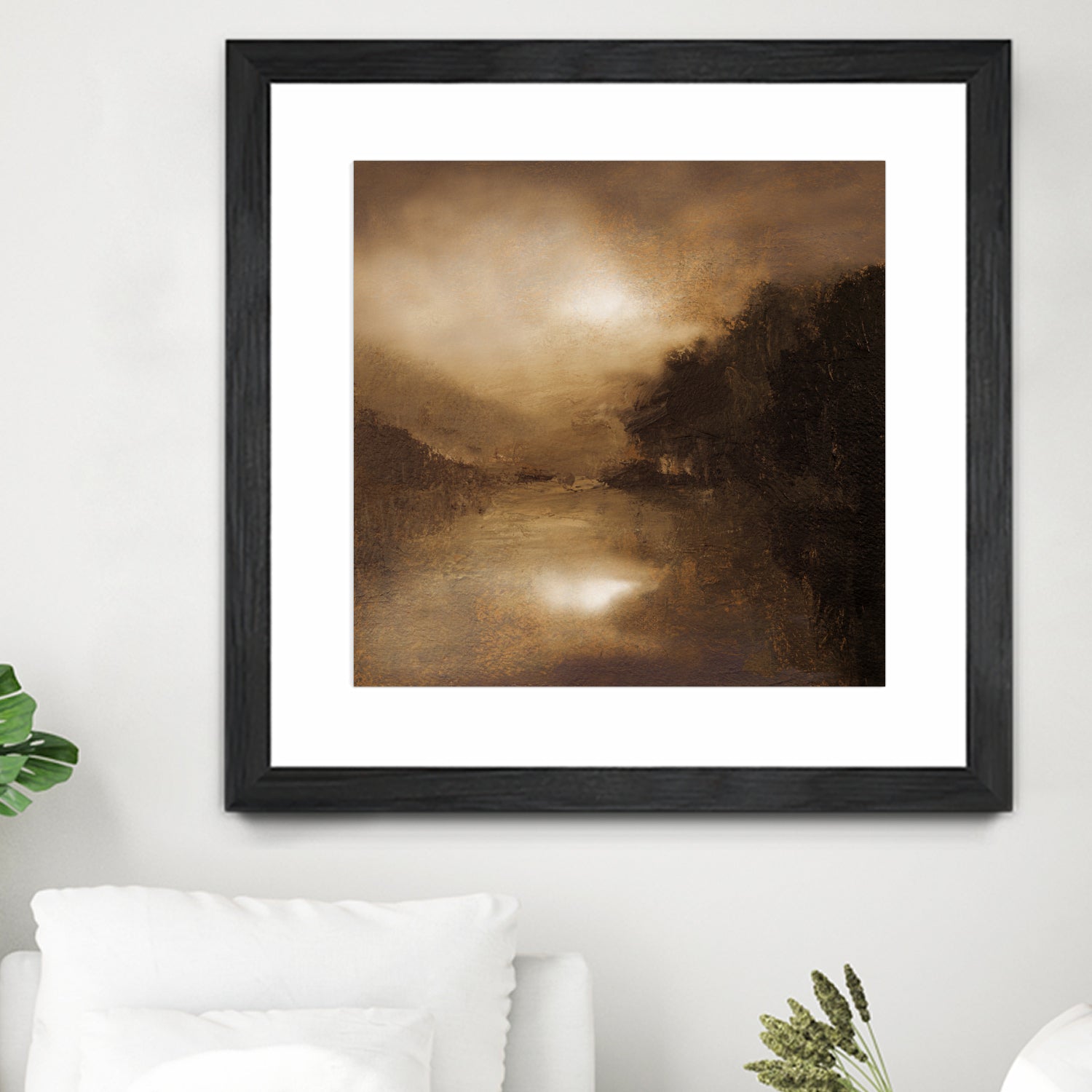 Hazy Moon by Sheila Finch on GIANT ART - landscapes seascapes lakes rivers