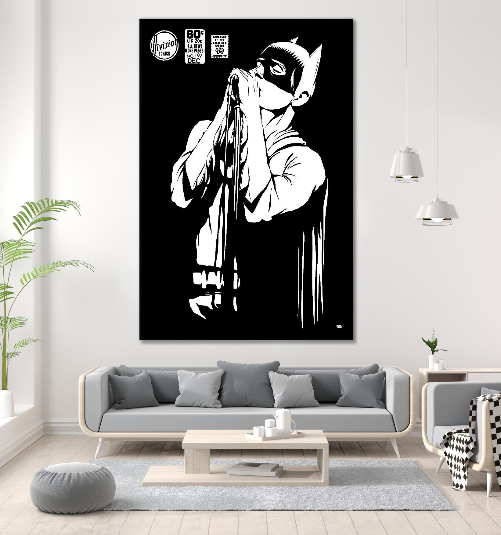 Post-Punk Dark Knight | The Shadowplay B&W Edition by Butcher Billy on GIANT ART