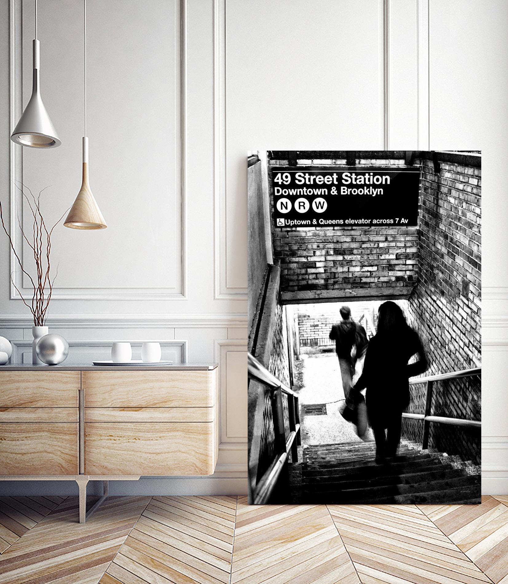 Subway Shadows by Karol Livote on GIANT ART - white black&white