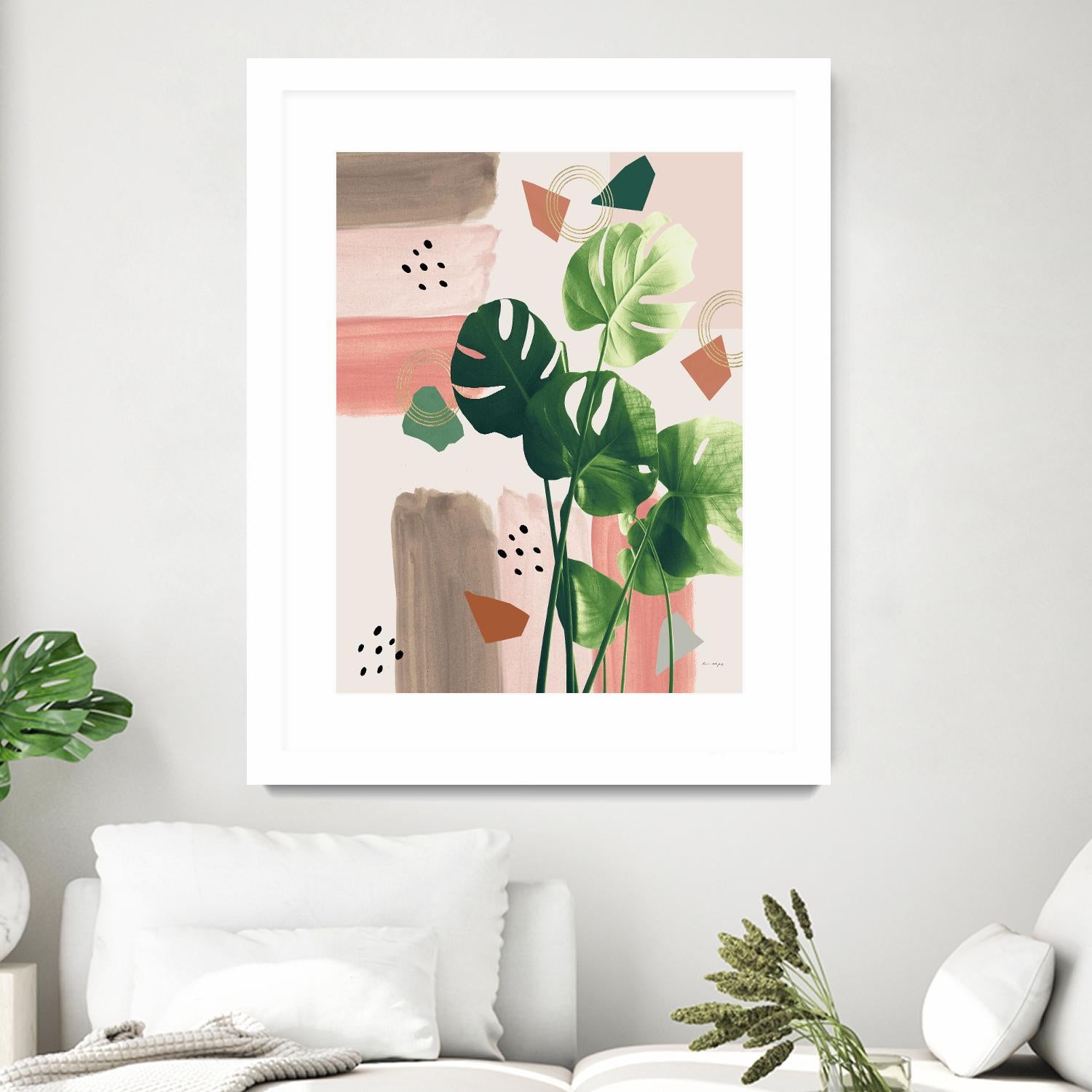 Monstera Summer Glam #1 #tropical #decor #art by Anita's & Bella's Art on GIANT ART