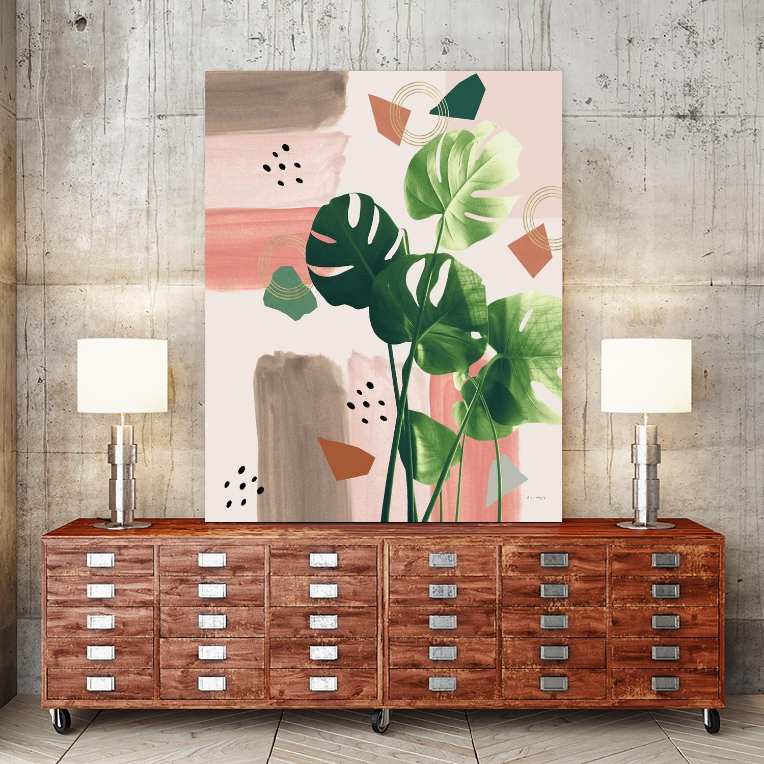 Monstera Summer Glam #1 #tropical #decor #art by Anita's & Bella's Art on GIANT ART