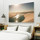 Soft Sunset by Daniel Stanford on GIANT ART - beige landscape river