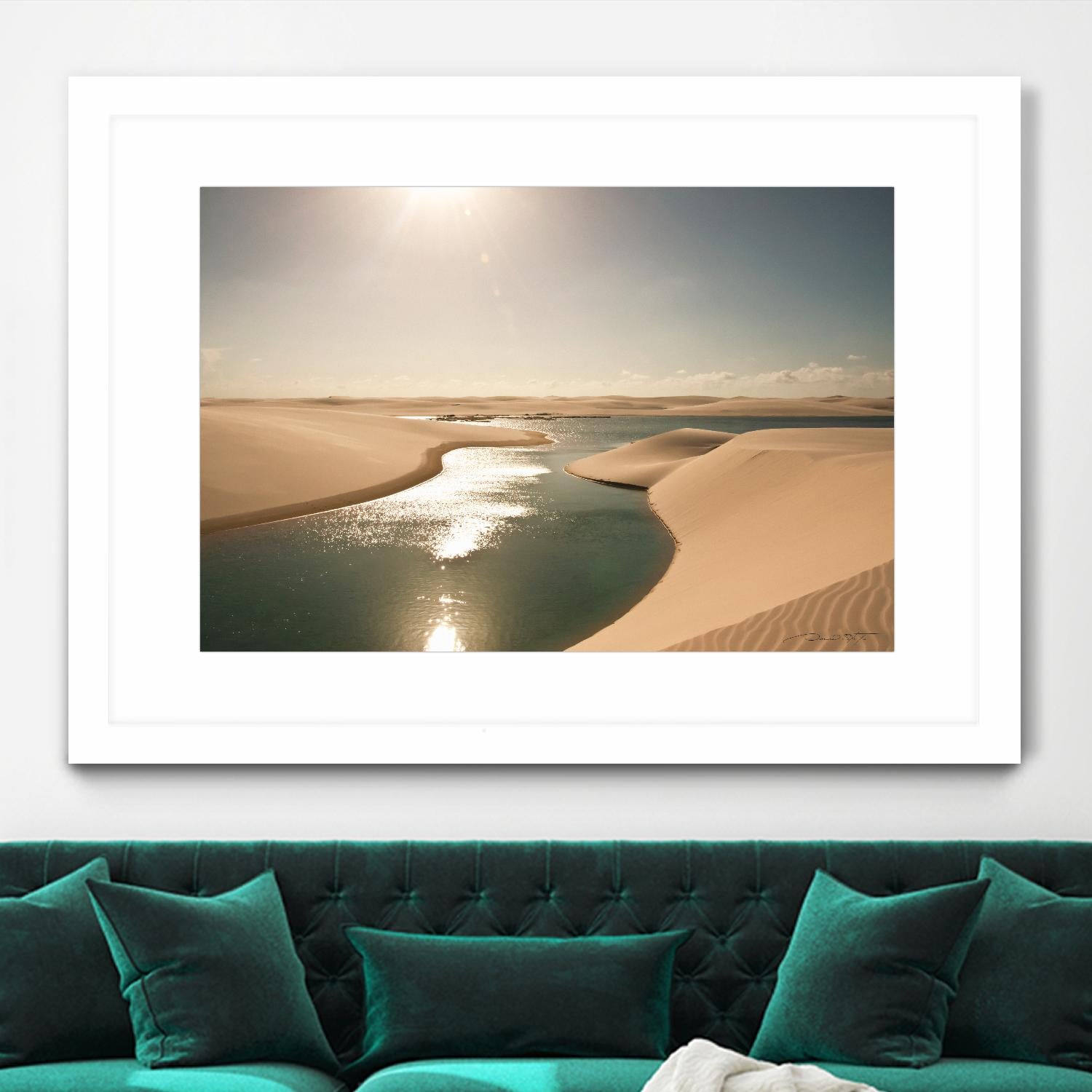 Soft Sunset by Daniel Stanford on GIANT ART - beige landscape sand