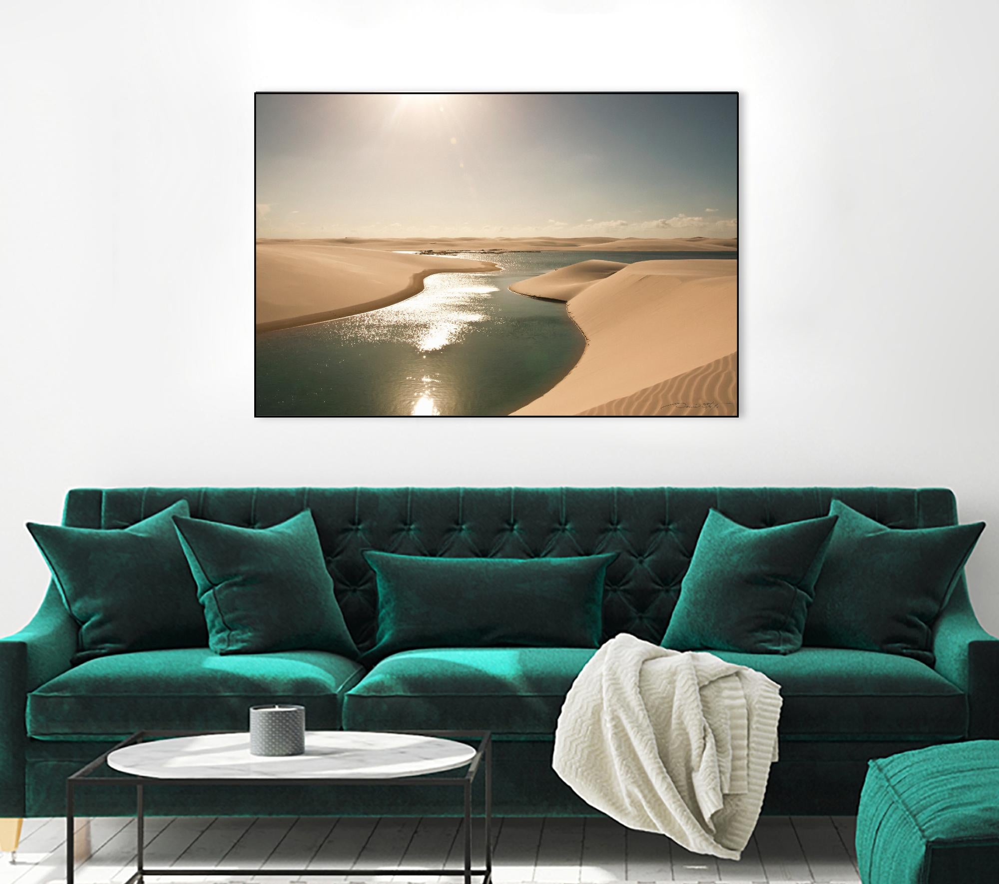 Soft Sunset by Daniel Stanford on GIANT ART - beige landscape river