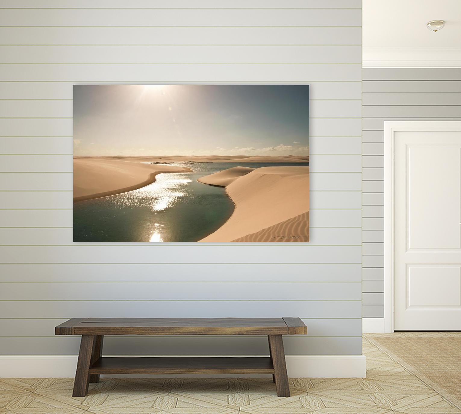 Soft Sunset by Daniel Stanford on GIANT ART - beige landscape sand