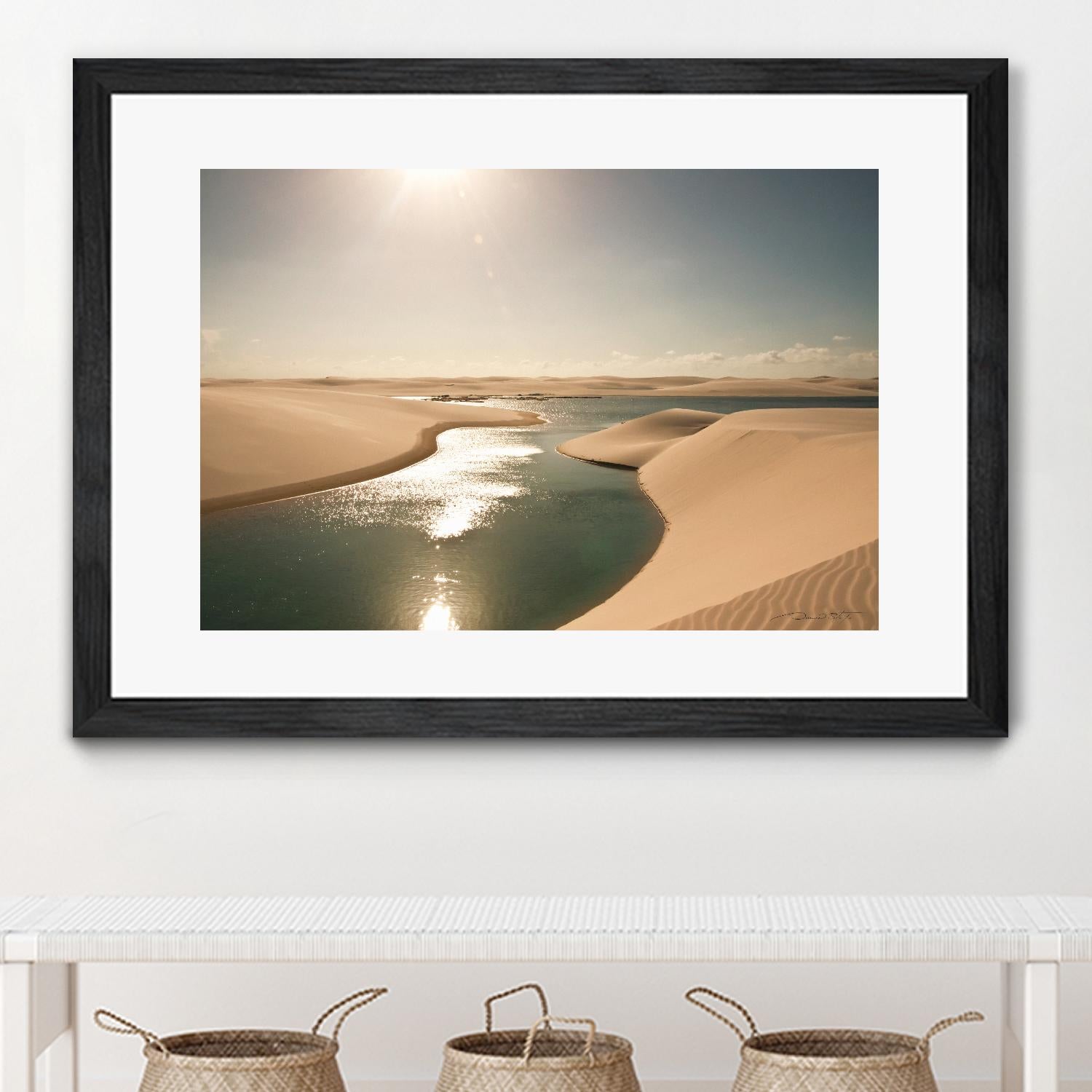 Soft Sunset by Daniel Stanford on GIANT ART - beige landscape sand