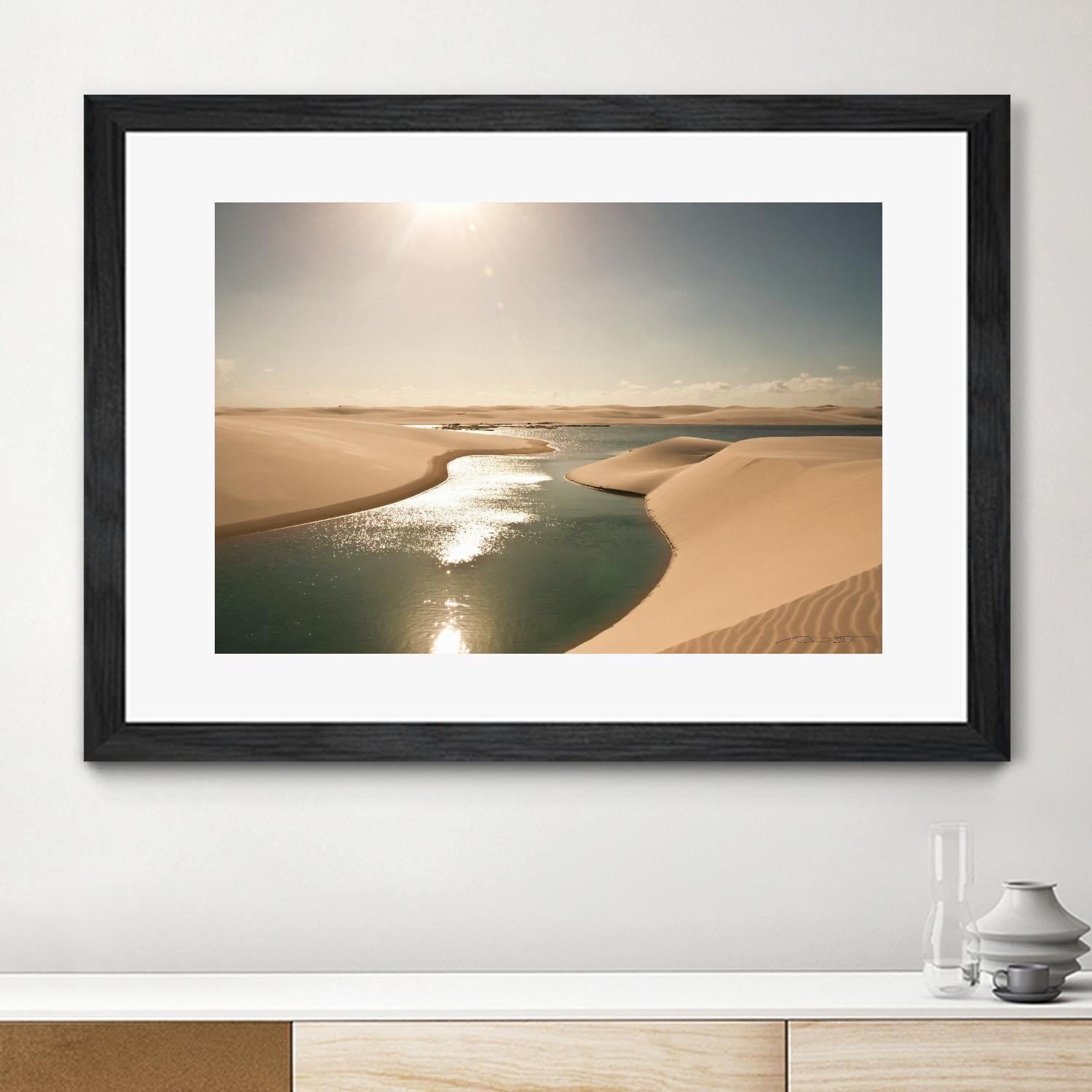 Soft Sunset by Daniel Stanford on GIANT ART - beige landscape sand