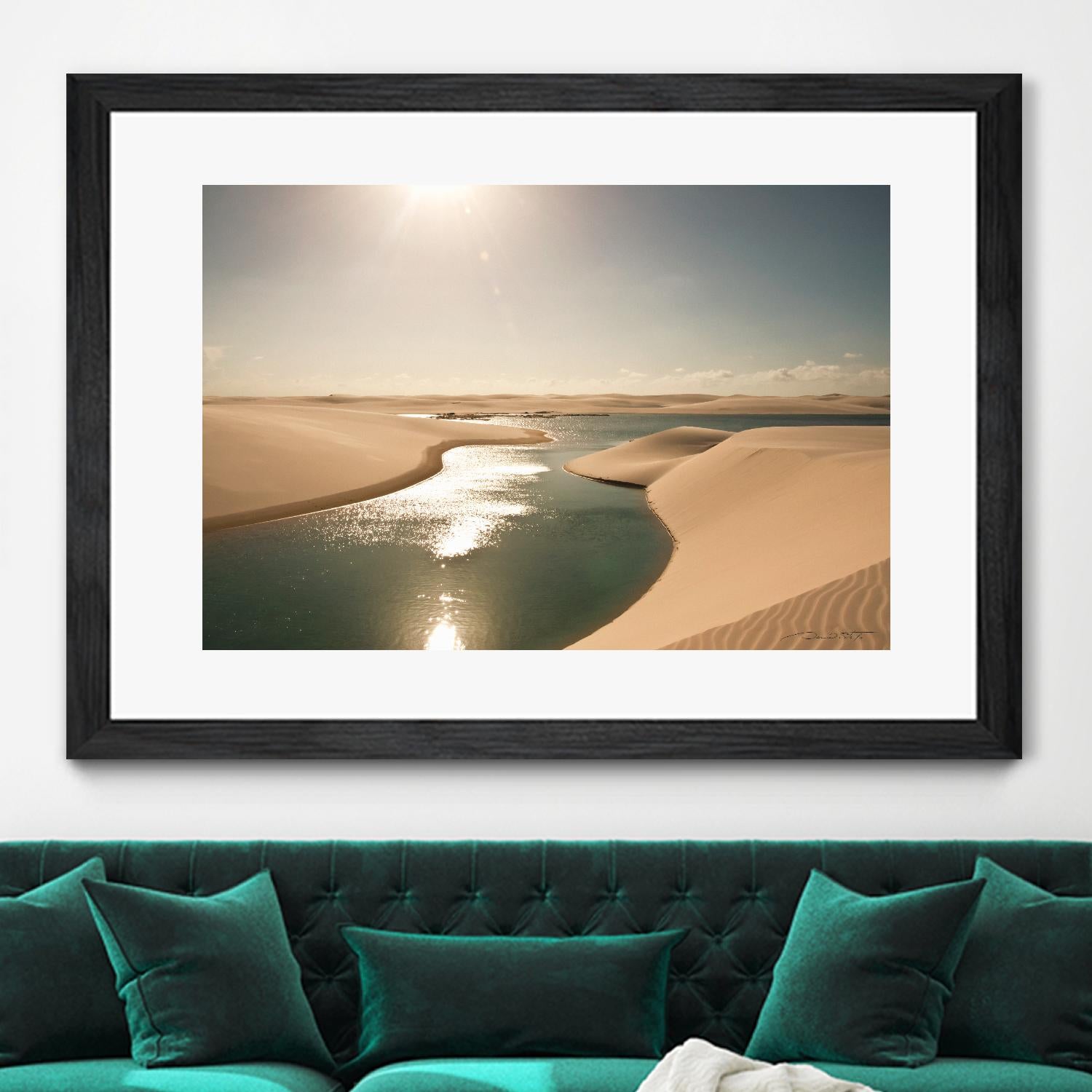 Soft Sunset by Daniel Stanford on GIANT ART - beige landscape sand