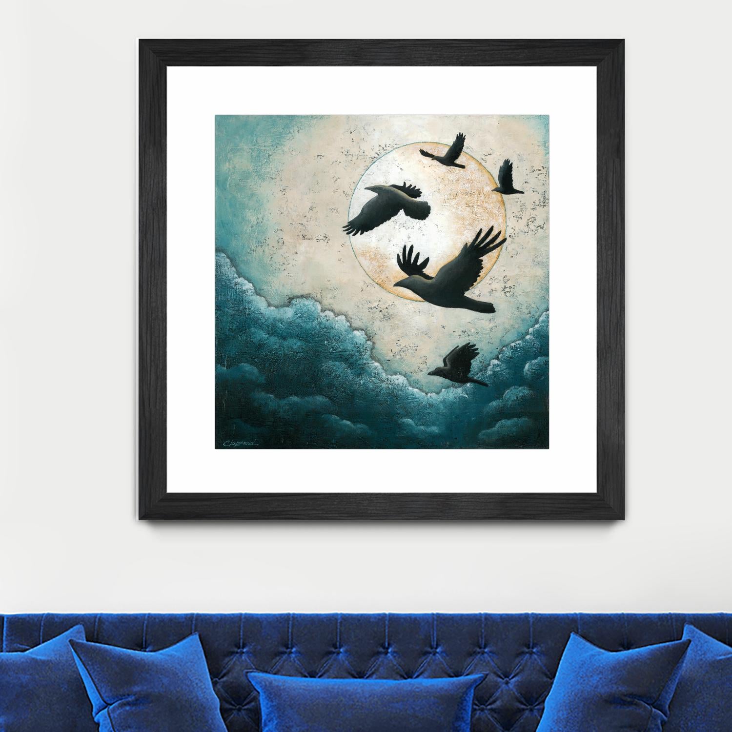 À la quiétude du grand halo by Marie Claprood on GIANT ART - white animals