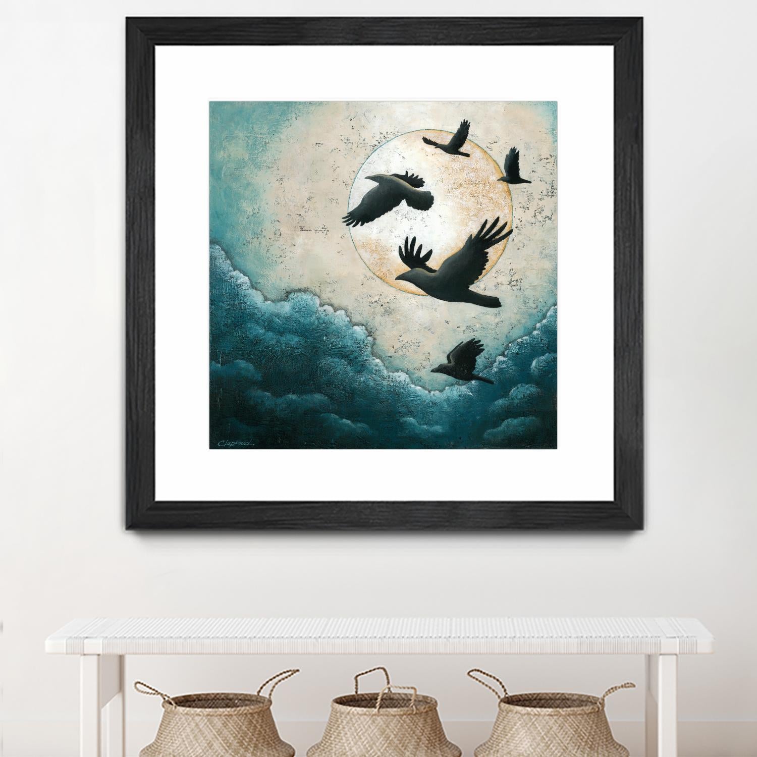 À la quiétude du grand halo by Marie Claprood on GIANT ART - white animals