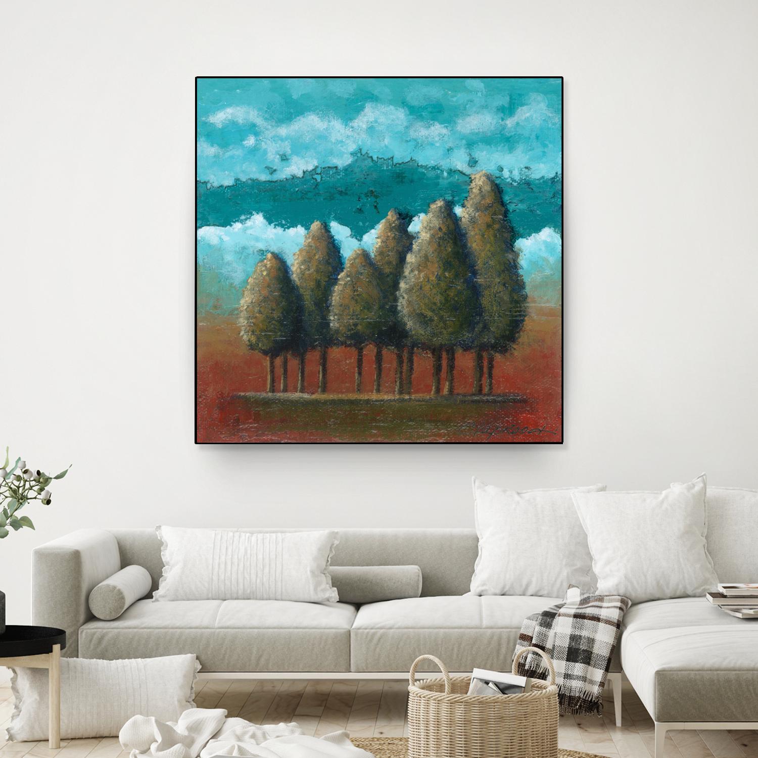 18 juillet 2014 by Marie Claprood on GIANT ART - blue trees