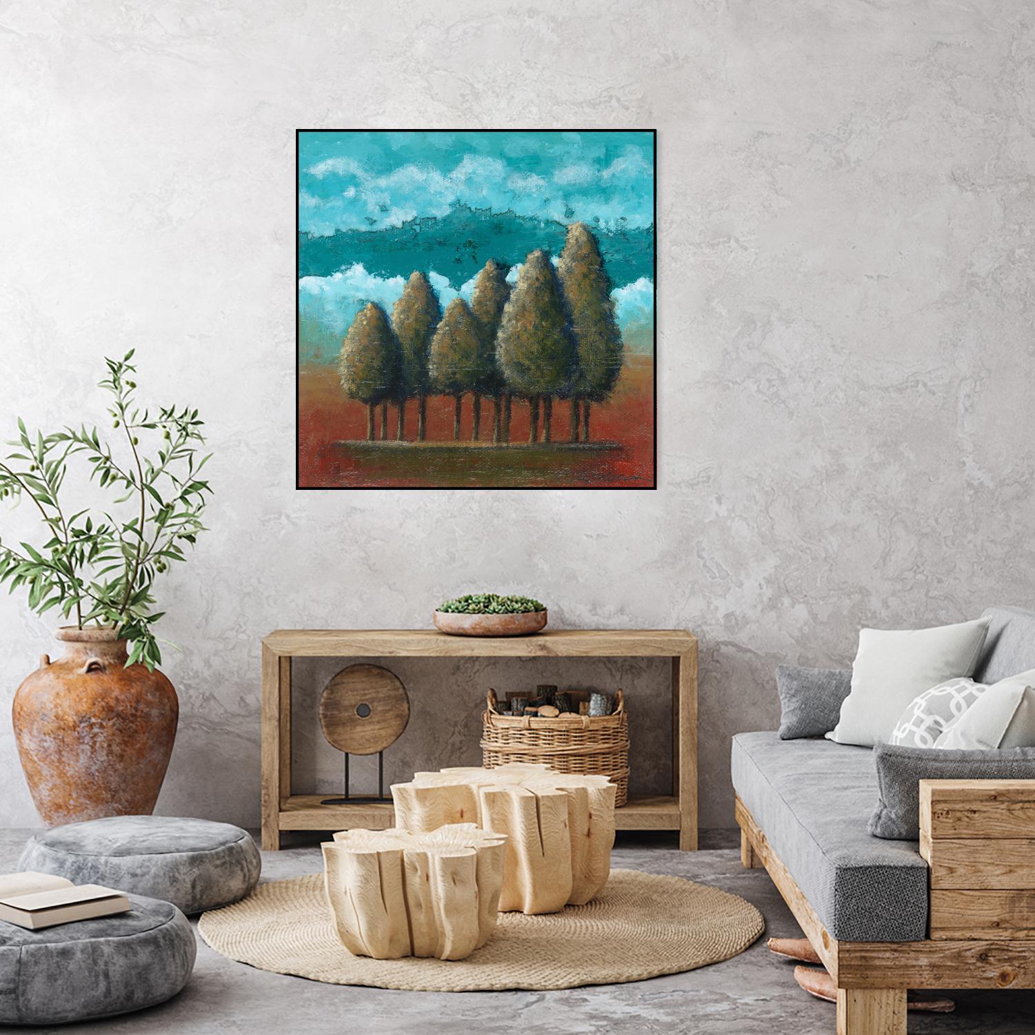 18 juillet 2014 by Marie Claprood on GIANT ART - blue trees