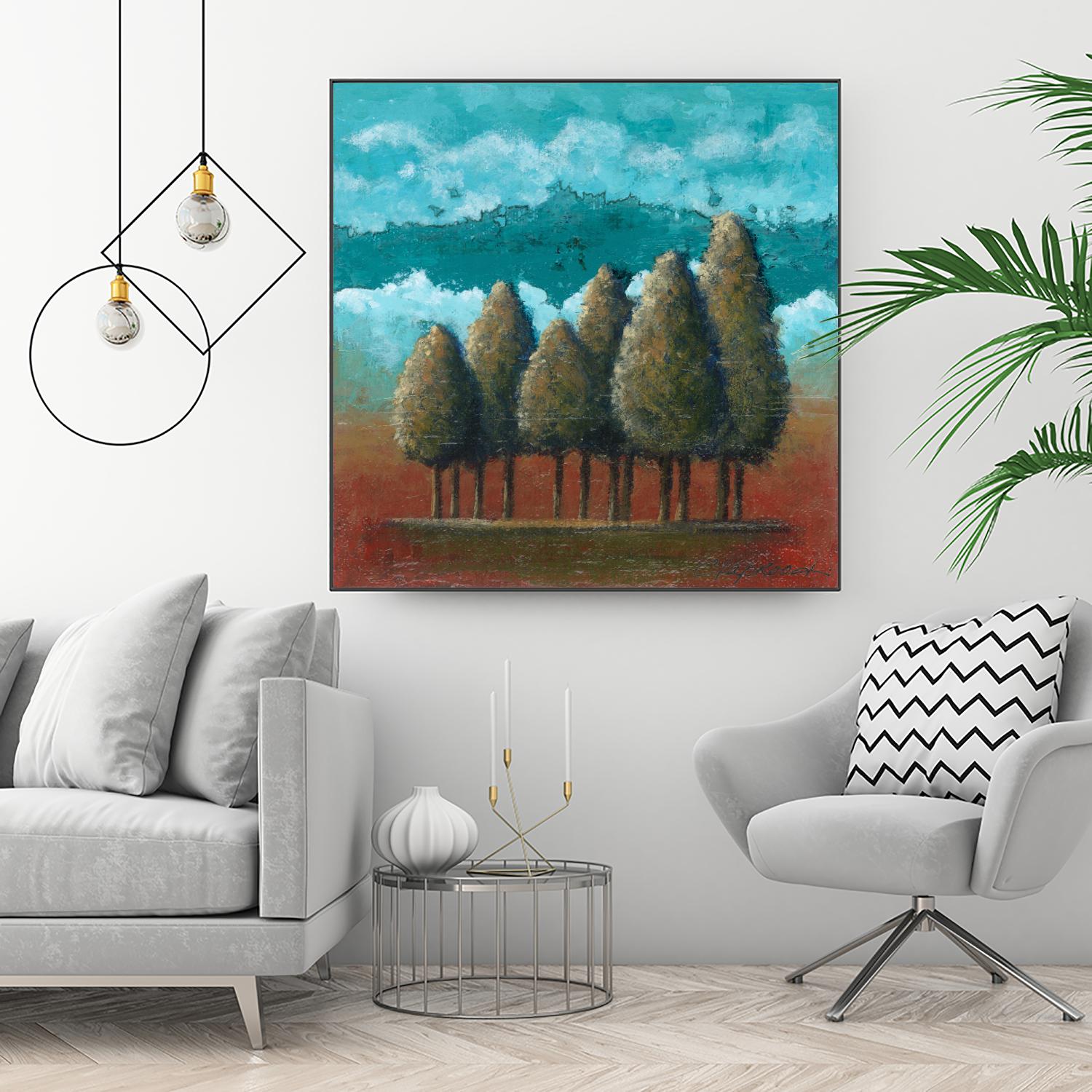 18 juillet 2014 by Marie Claprood on GIANT ART - blue trees