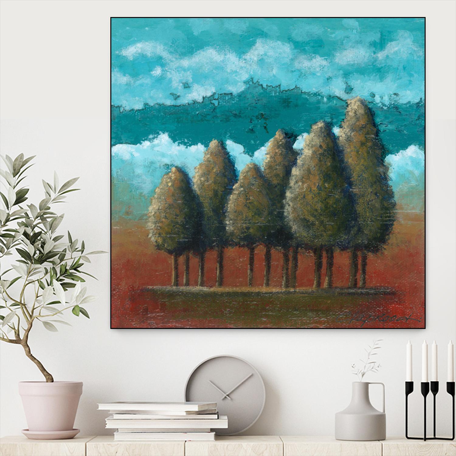 18 juillet 2014 by Marie Claprood on GIANT ART - blue trees