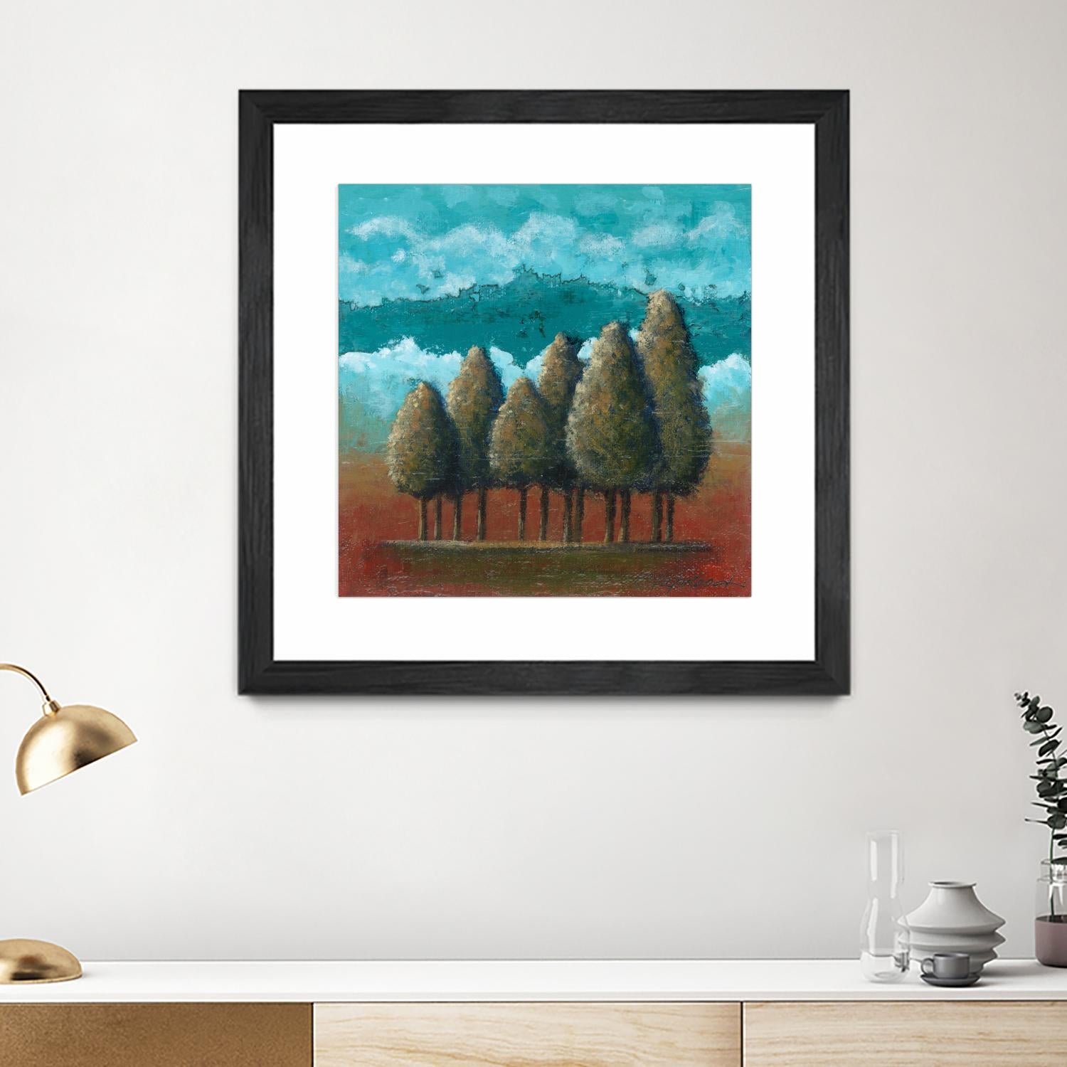 18 juillet 2014 by Marie Claprood on GIANT ART - blue trees