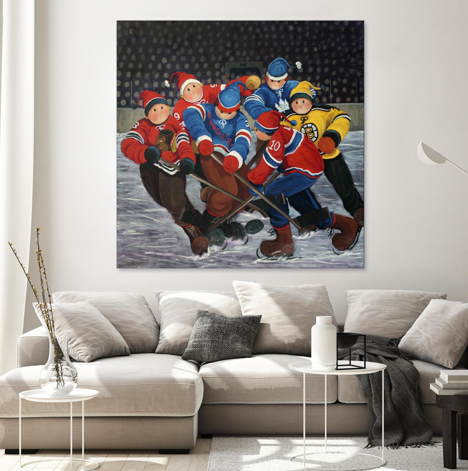 Un rêve by Nicole Laporte on GIANT ART - blue winter scenes