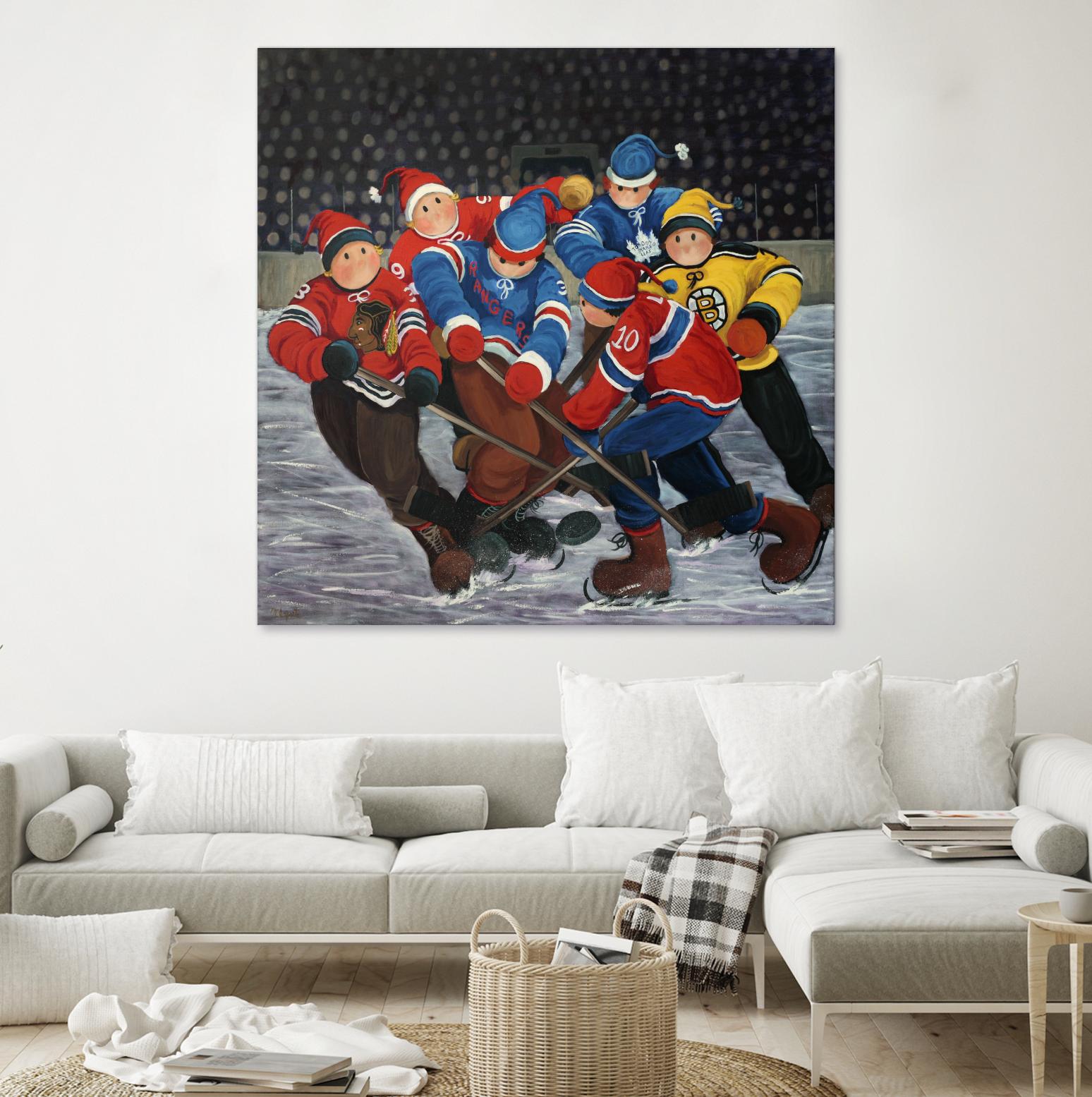 Un rêve by Nicole Laporte on GIANT ART - blue winter scenes