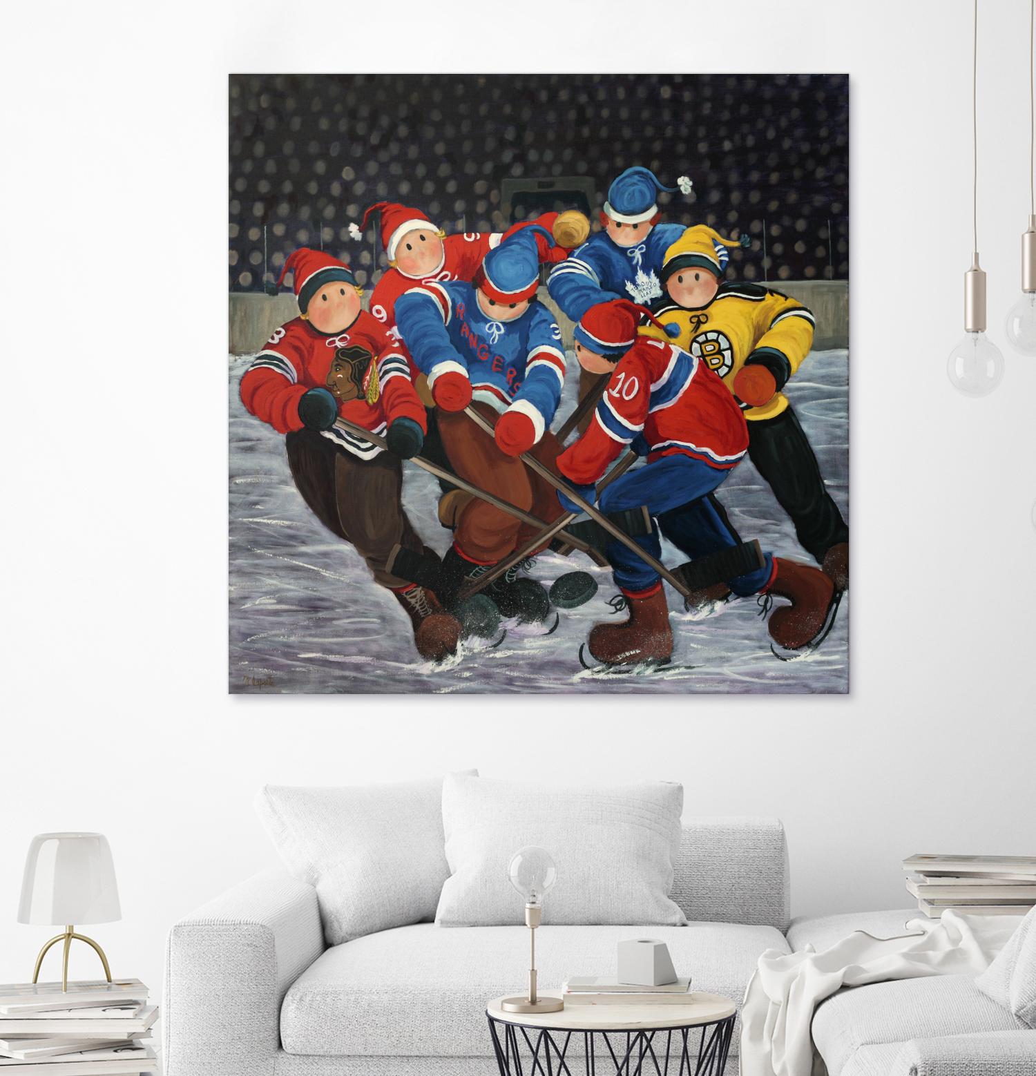 Un rêve by Nicole Laporte on GIANT ART - blue winter scenes