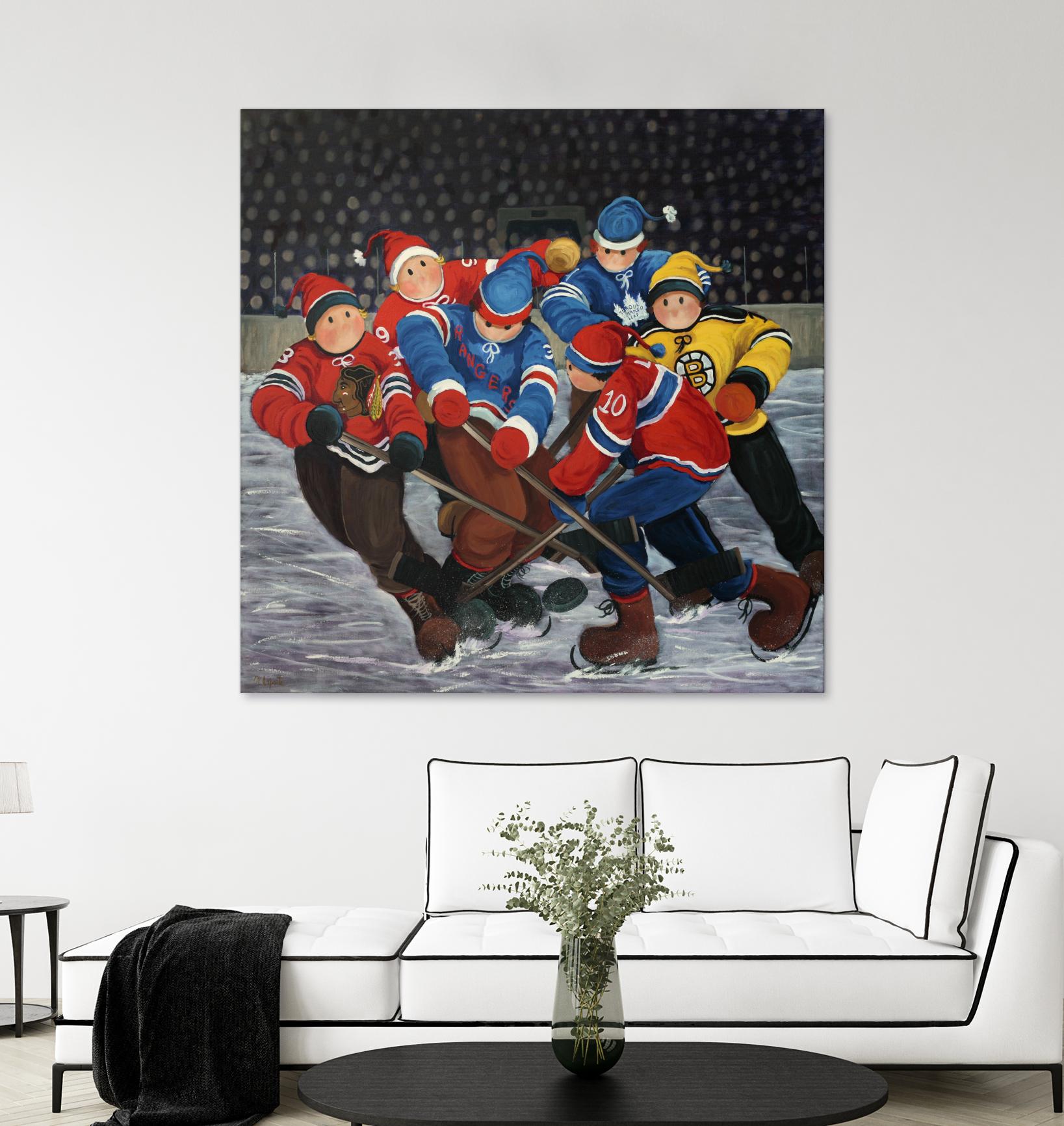 Un rêve by Nicole Laporte on GIANT ART - blue winter scenes