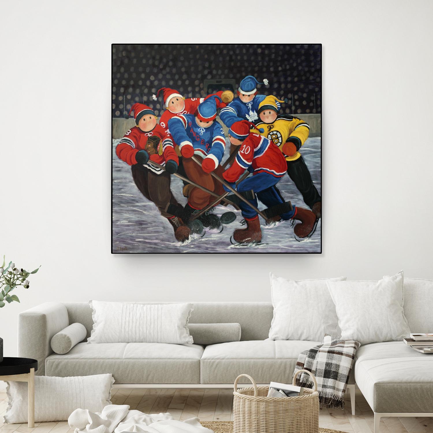 Un rêve by Nicole Laporte on GIANT ART - blue winter scenes