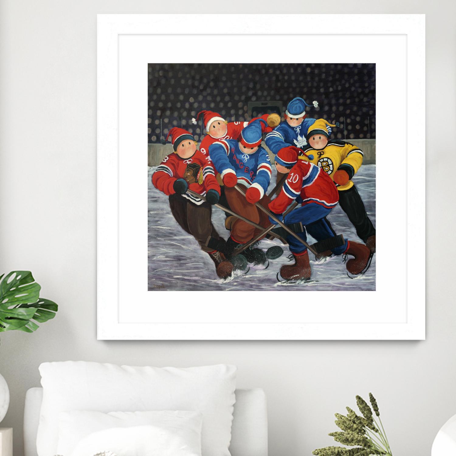 Un rêve by Nicole Laporte on GIANT ART - blue winter scenes